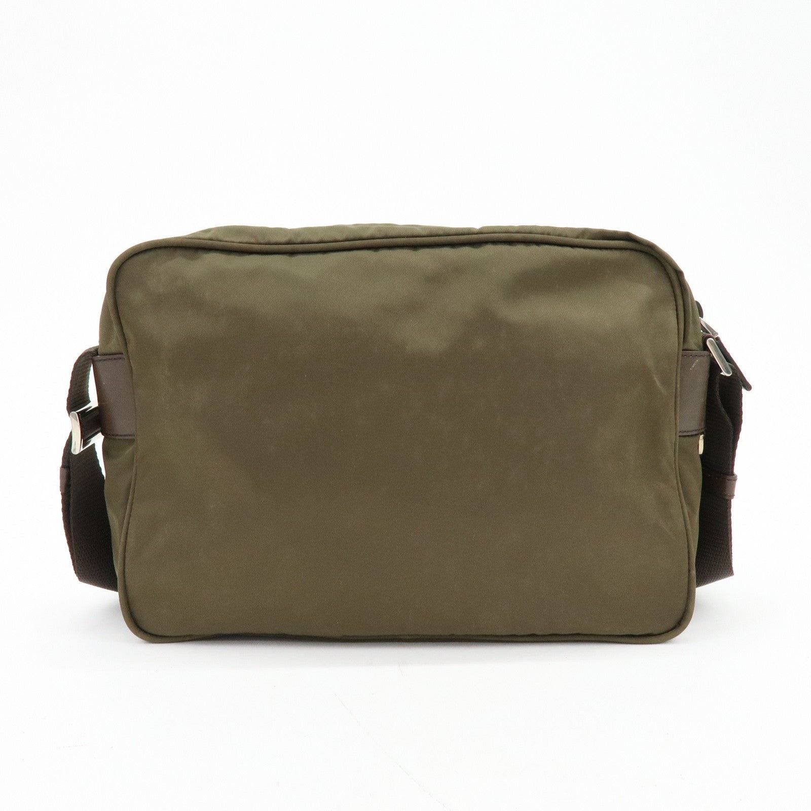 Prada Prada Triangle Logo Nylon Crossbody Bag Green Size ONE SIZE - 2 Thumbnail