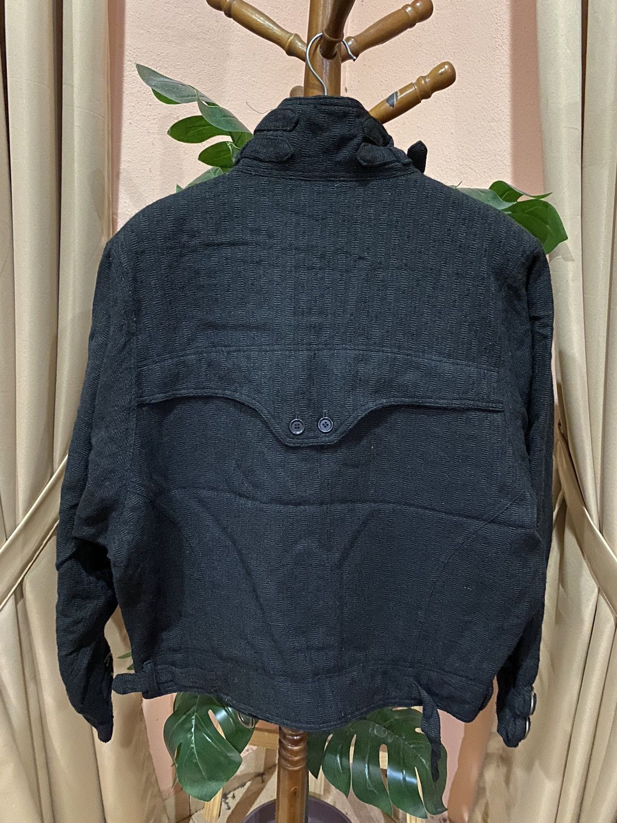 Japanese Brand Black Avant-Garde High-Collar Utility Jacket with Buckle Size US L / EU 52-54 / 3 - 9 Thumbnail