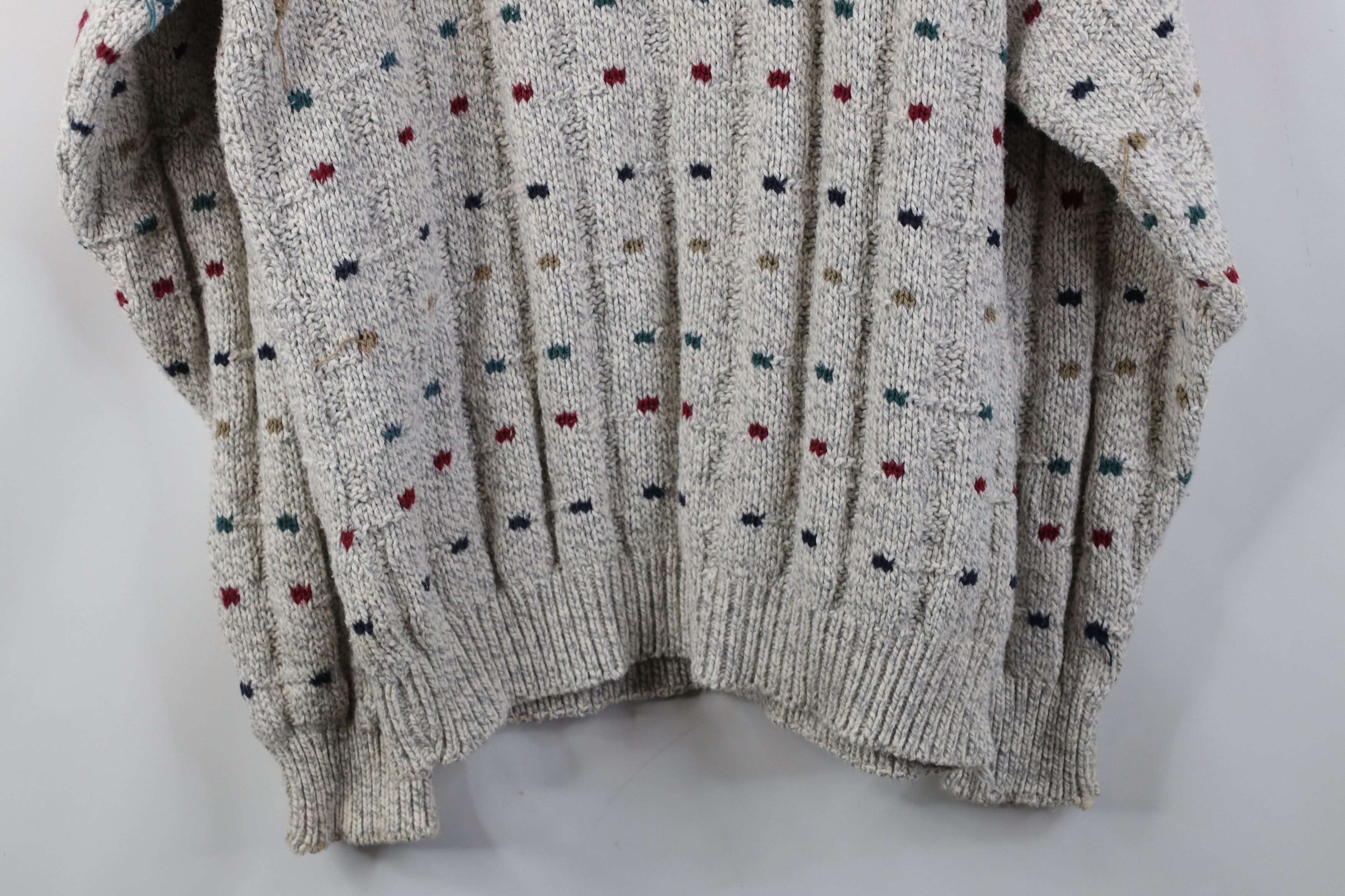 Vintage Vintage 90s Streetwear Chunky Cotton Knit Sweater USA Size US M / EU 48-50 / 2 - 15 Thumbnail