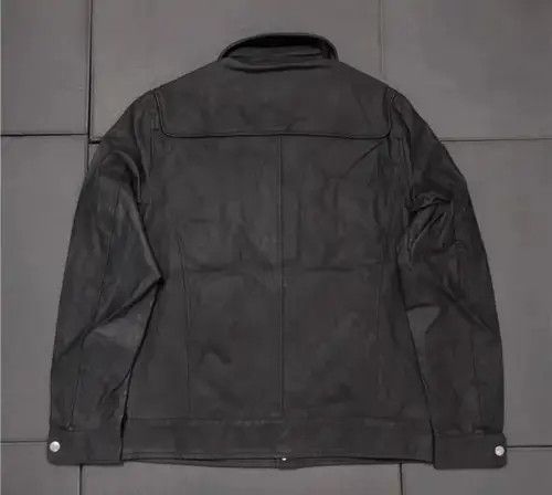 Designer Retro punk leather jacket Size US L / EU 52-54 / 3 - 2 Thumbnail