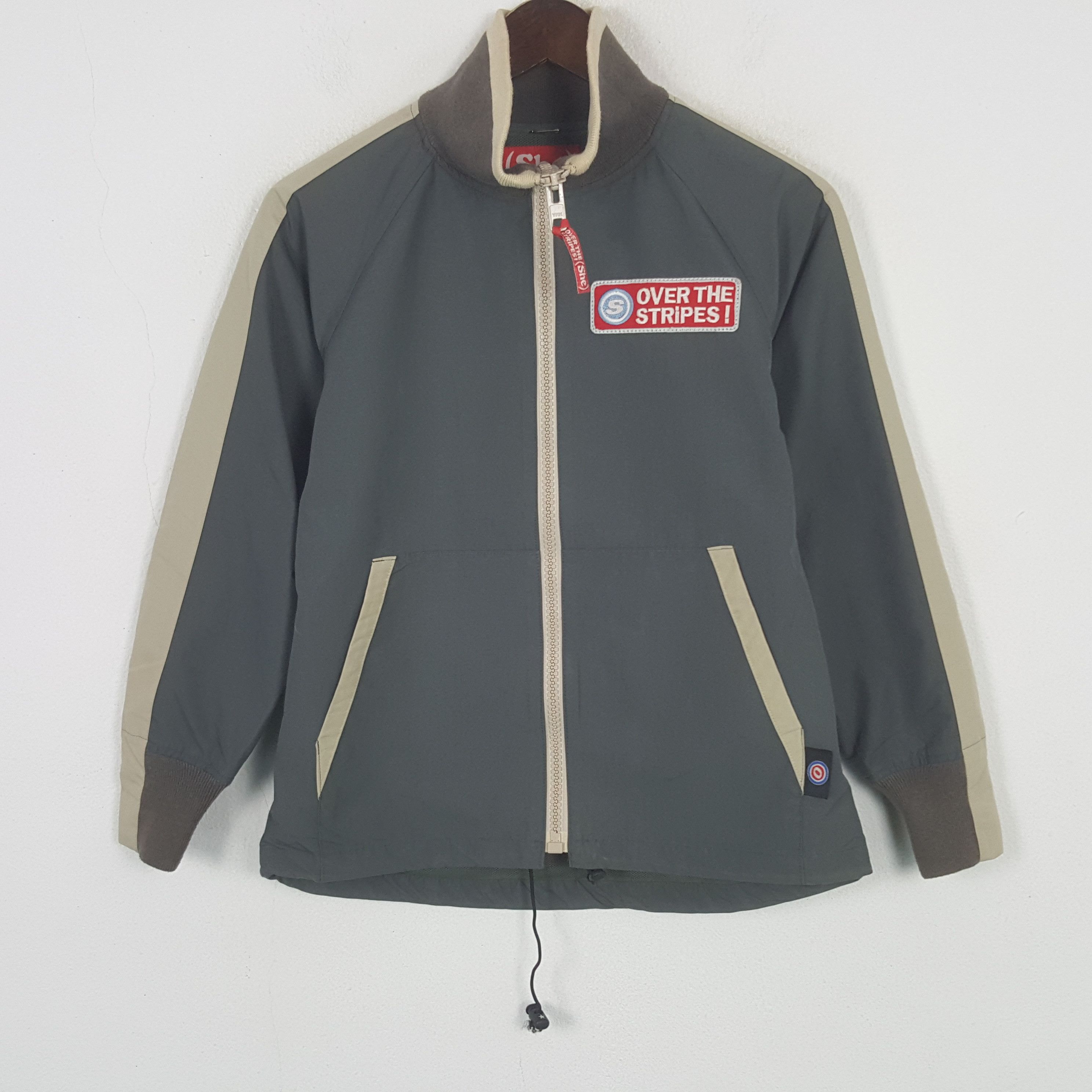 Japanese Brand Vintage SHE Over The Stripes Zipper Jacket Size US S / EU 44-46 / 1 - 1 Thumbnail