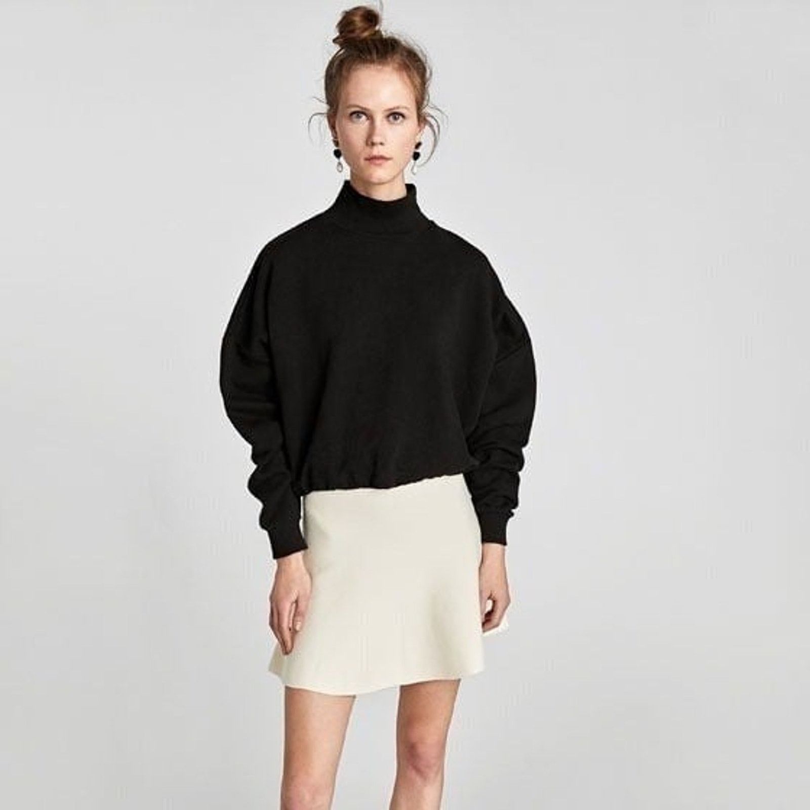 Zara ZARA High Waist Mini Skirt Size 30" / US 8 / IT 44 - 1 Thumbnail