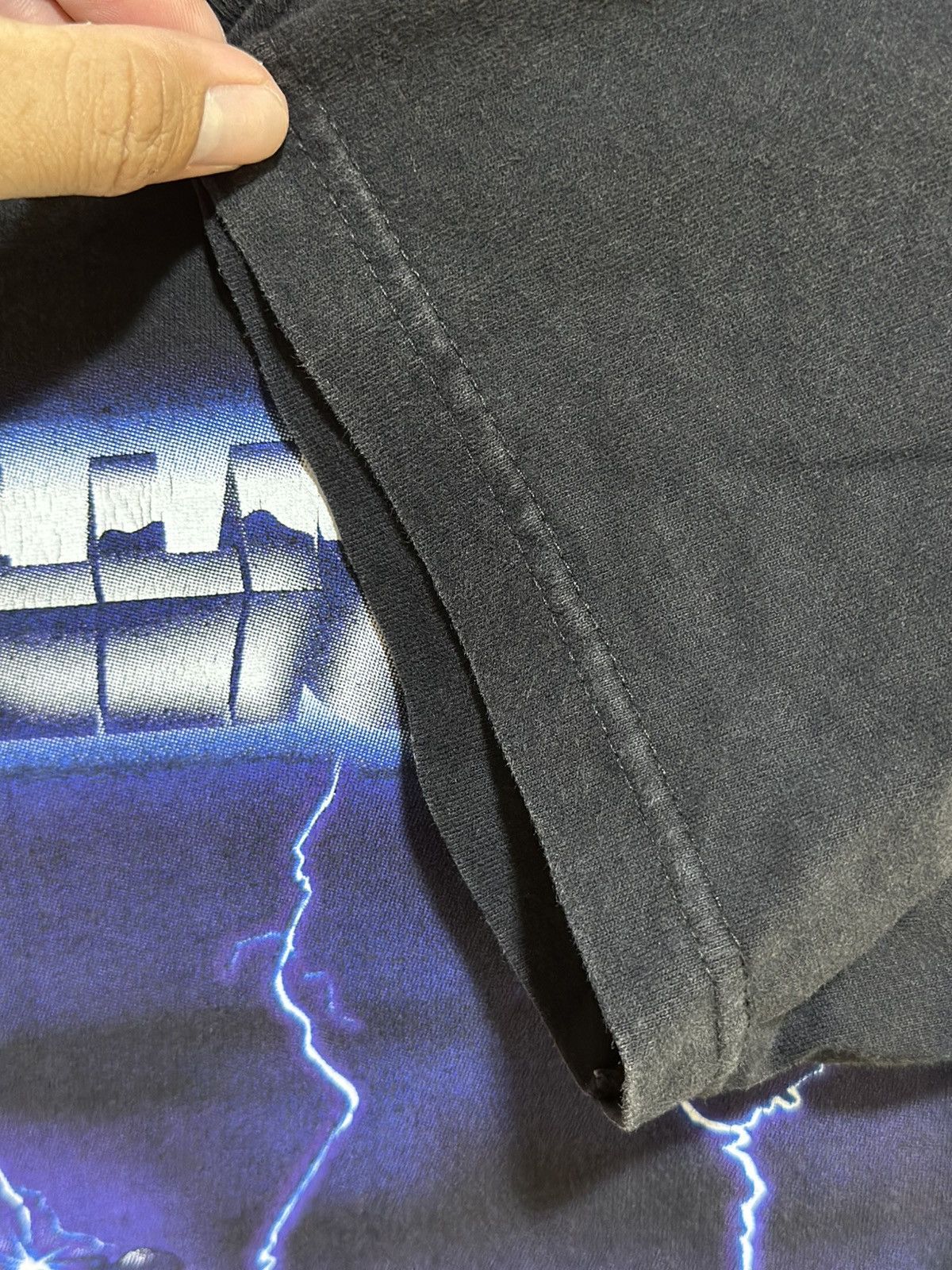 Band Tees × Vintage Vintage Metallica Ride The Lightning Faded Tee Size US M / EU 48-50 / 2 - 4 Thumbnail