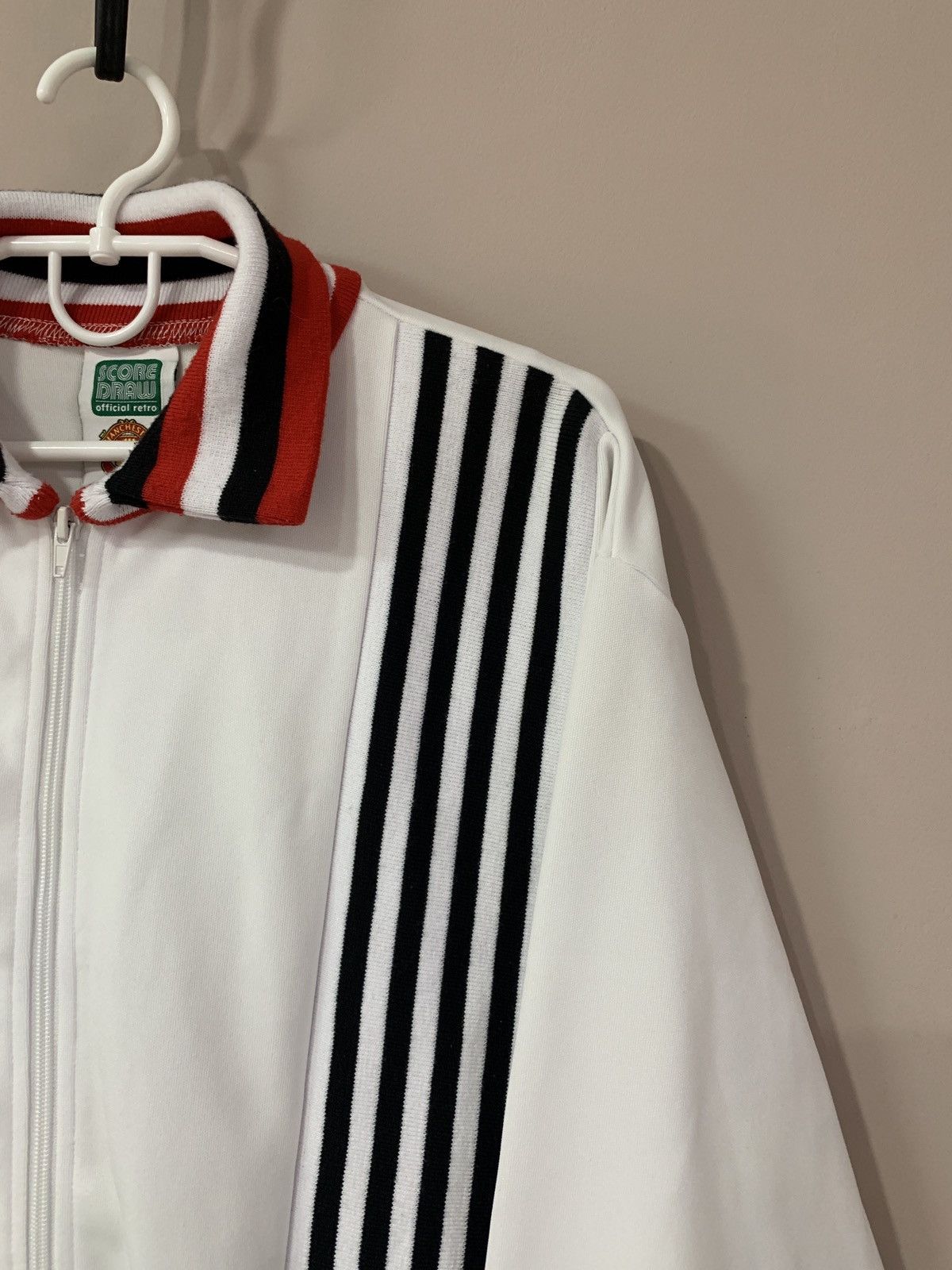 Vintage Manchester United Retro Soccer Jacket Score Draw Soccer Size US L / EU 52-54 / 3 - 3 Thumbnail