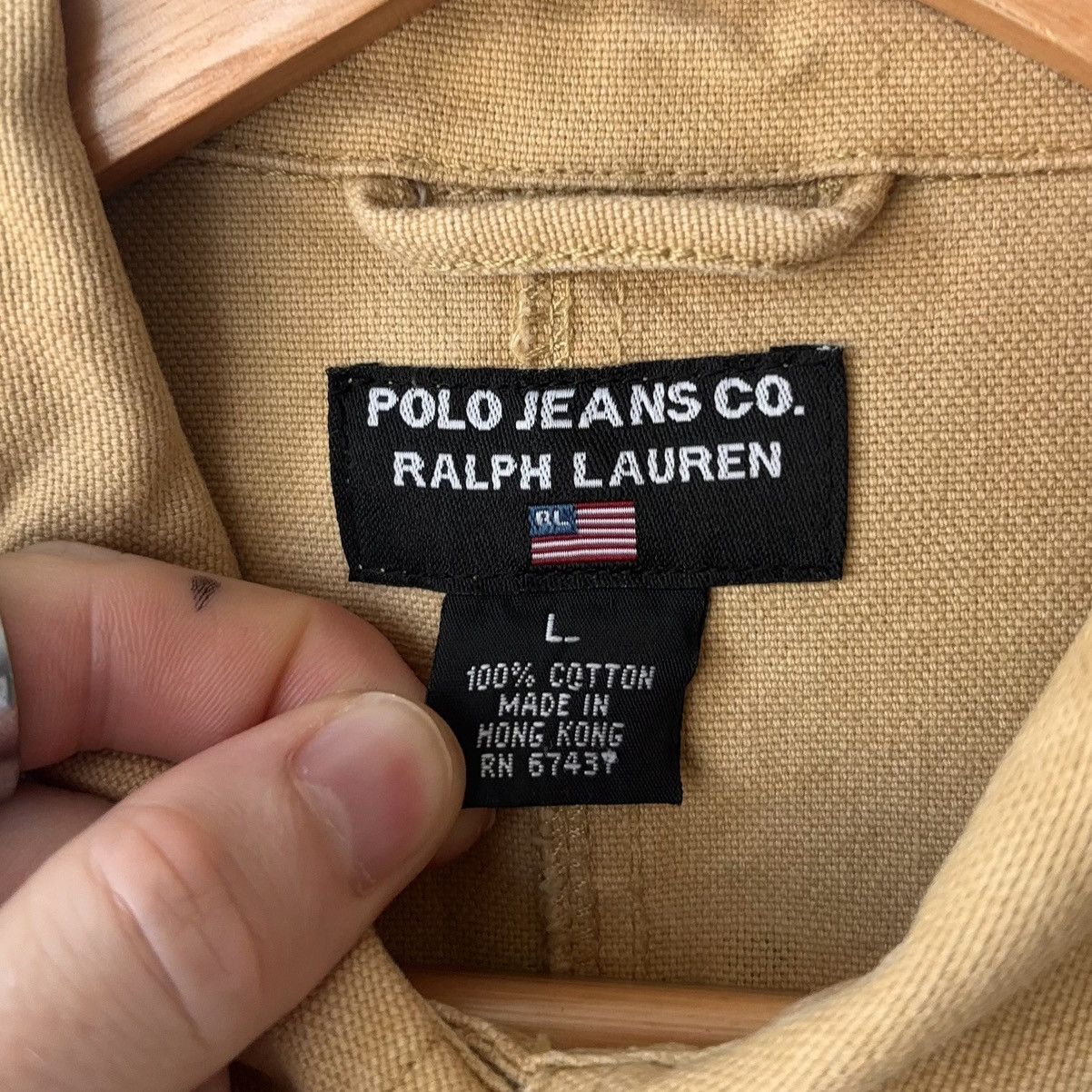 Polo Ralph Lauren Vintage Polo Jeans Co RL67 Canvas Chore Coat Workwear Size US L / EU 52-54 / 3 - 7 Thumbnail