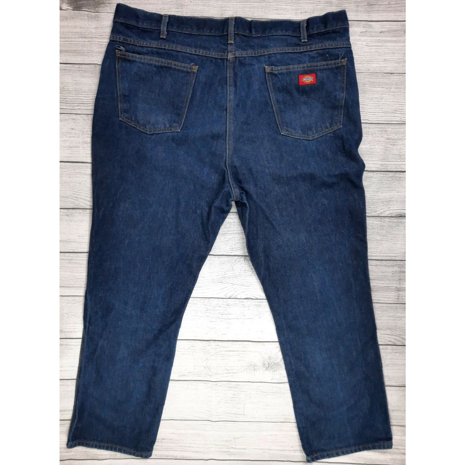 Dickies Dickies Jeans Cotton Blue Denim Jeans Men 44x32 Regular Fit Straight Leg Dark Wash May 42x32 Inseam 32 Accessories Pockets Yahoo Size US 42 / EU 58 - 7 Thumbnail