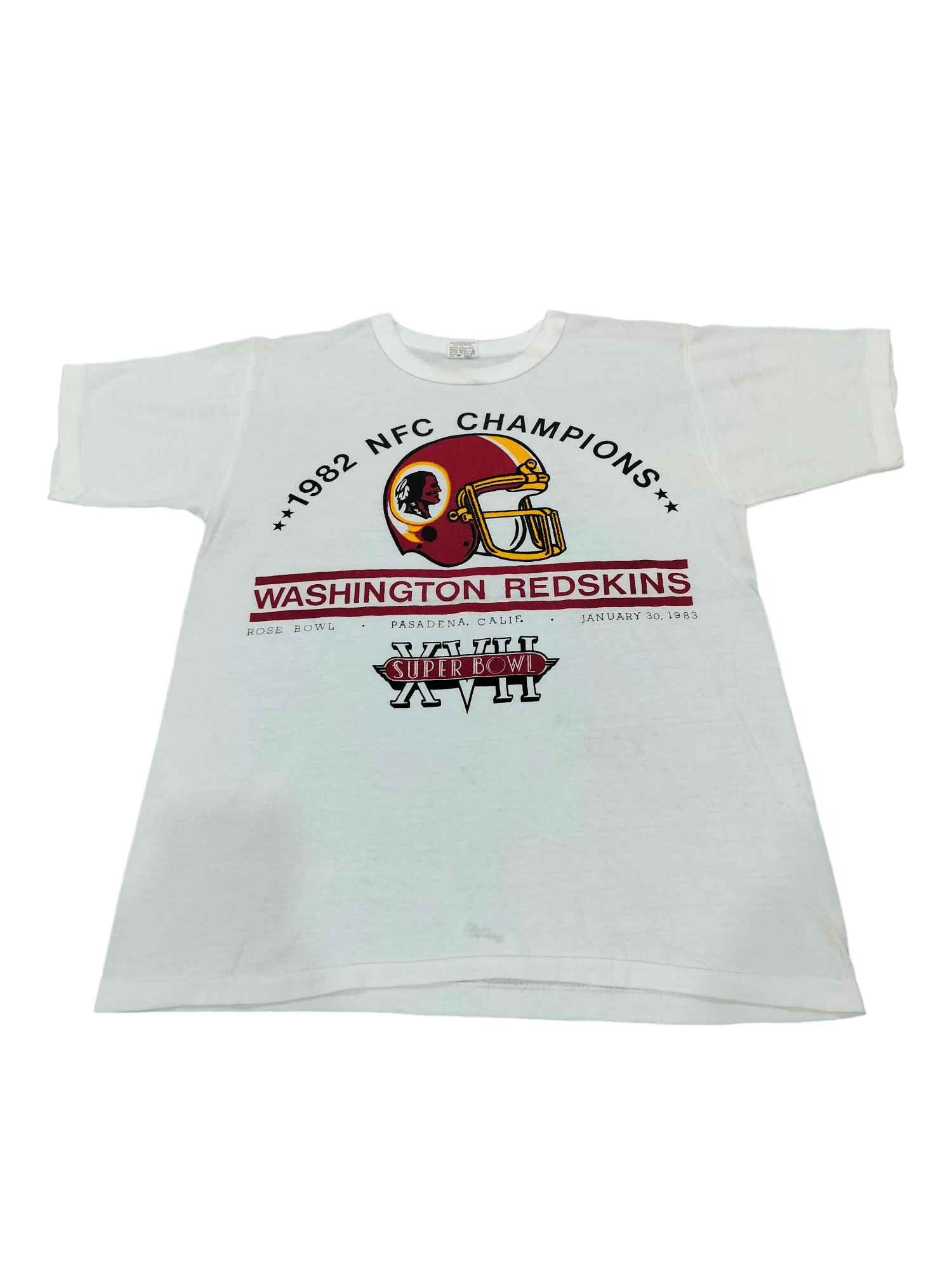 VINTAGE high quality NFL WASHINGTON REDSKINS T-SHIRT - SIZE XL - FRUIT OF THE LOOM TAG