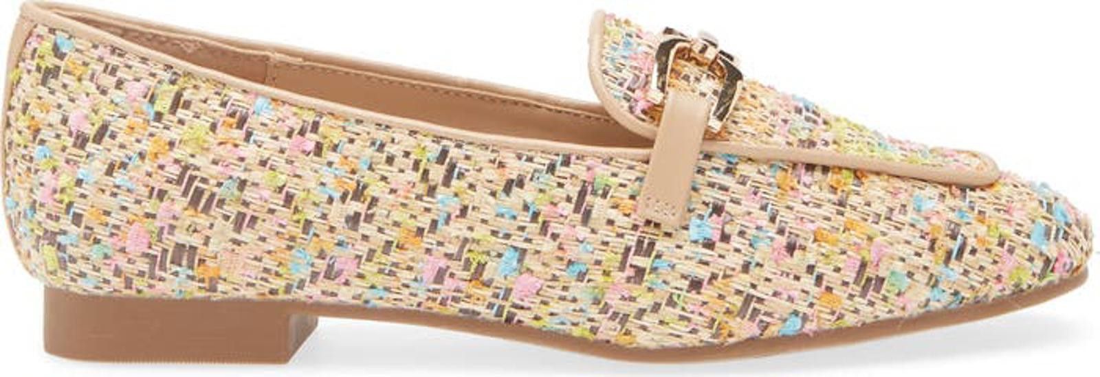 Elie Tahari Tahari Multicolor Tweed Loafers with Buckle Detail 7.5 Size US 7.5 / IT 37.5 - 3 Thumbnail
