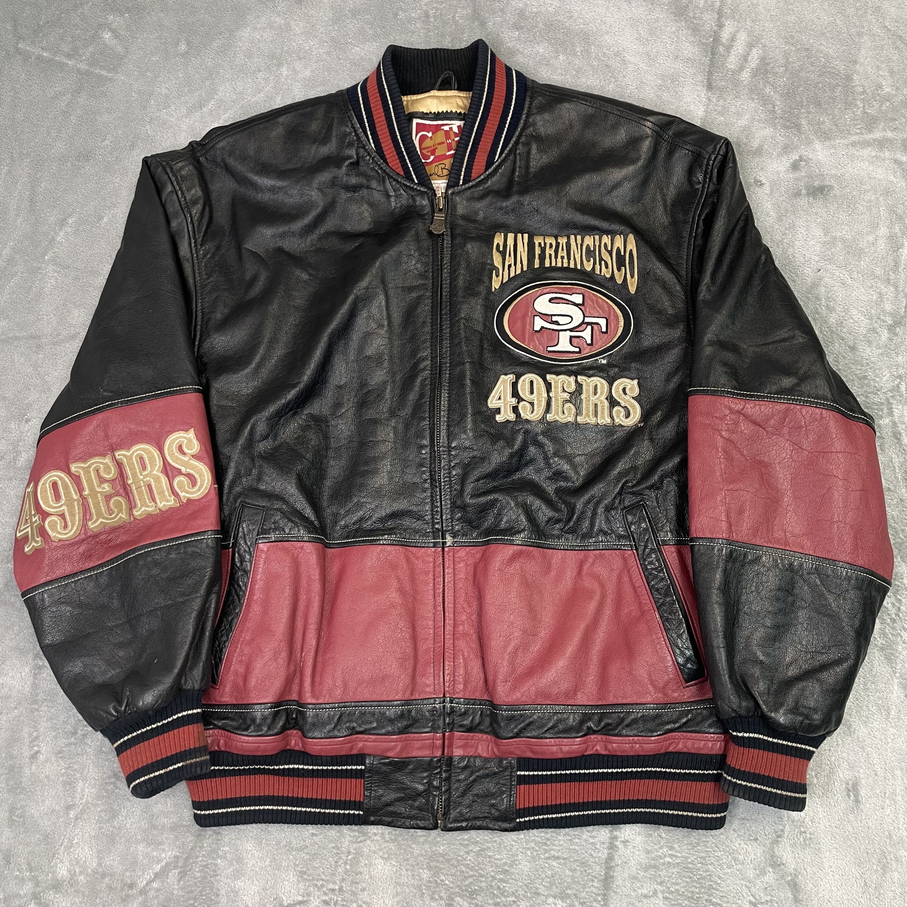 Vintage 90s San Francisco 49ers NFL Leather Jacket