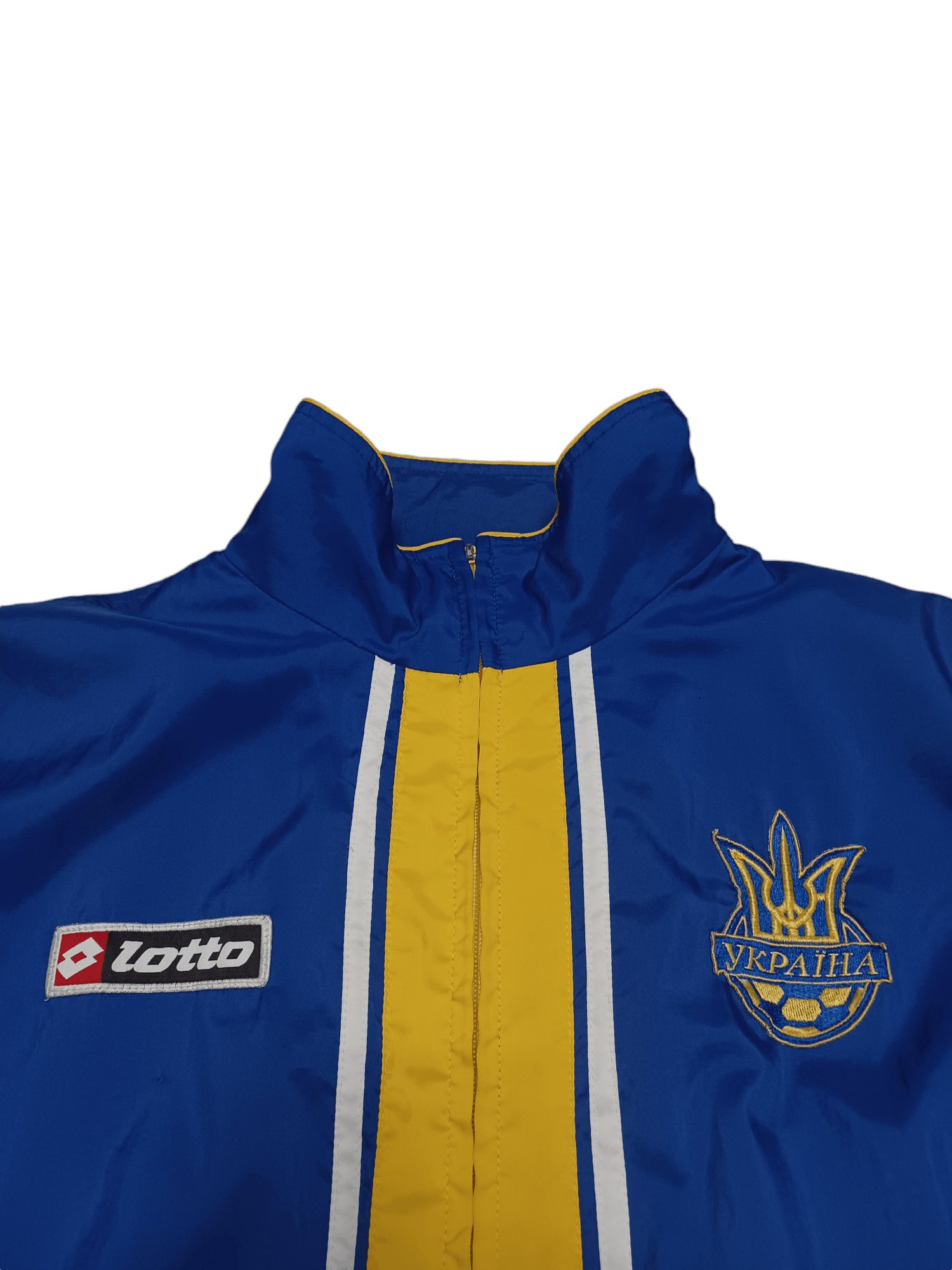 Lotto Sport UKRAINE LOTTO VINTAGE 2004 NYLON SOCCER TRACK JACKET Size US L / EU 52-54 / 3 - 2 Thumbnail