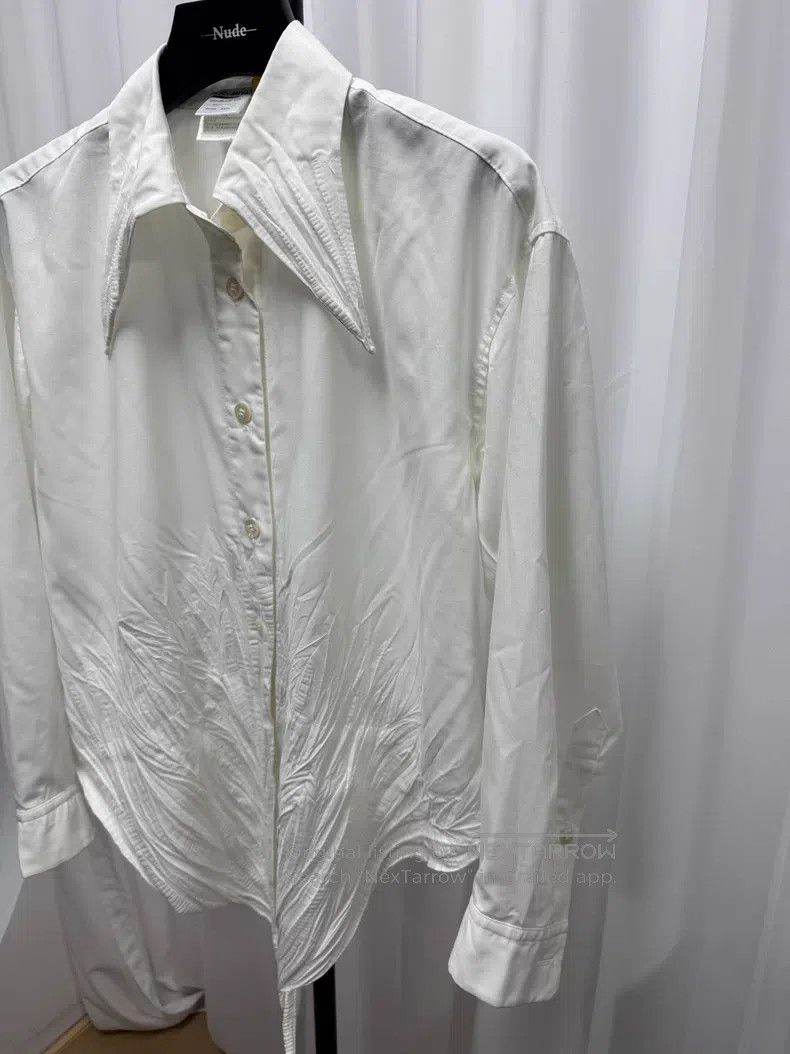 Issey Miyake Issey Miyake Pleated Pointed Collar Shirt Size US M / EU 48-50 / 2 - 2 Thumbnail