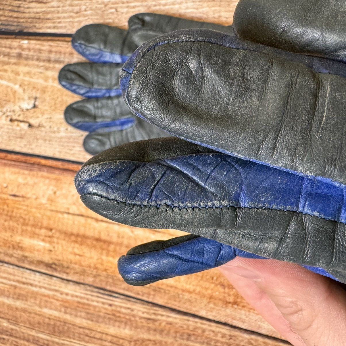 Vintage leather gloves BMW racing west Germany