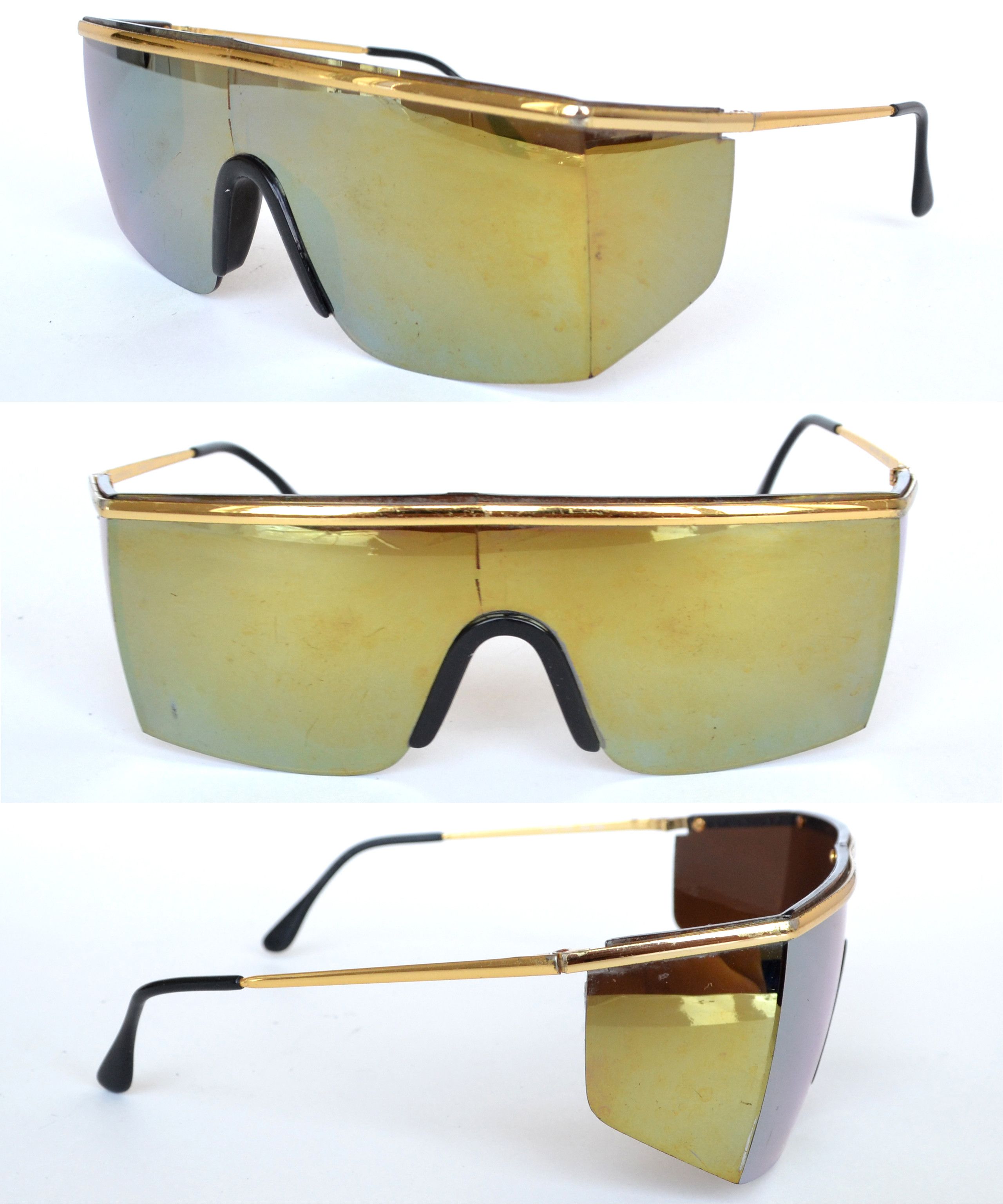 Versace 🔴 GIANNI VERSACE Sunglasses Mod 790 Shield Mask Mirror 90s Size ONE SIZE - 2 Thumbnail