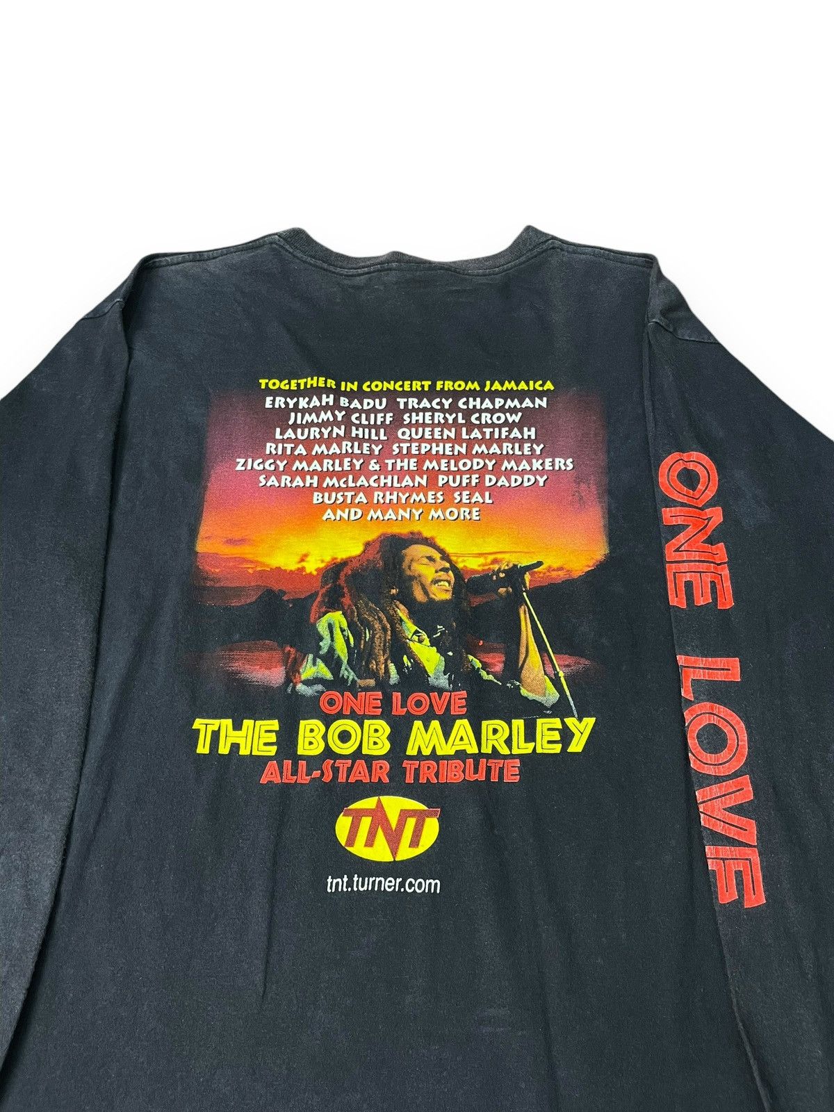 Bob Marley × Rap Tees × Vintage Vintage Bob Marley One Love All Star Tribute Shirt Size US L / EU 52-54 / 3 - 2 Thumbnail