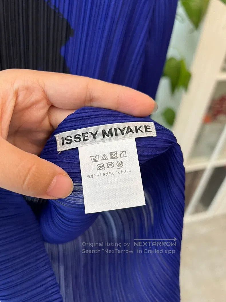 Issey Miyake Issey Miyake Color Block Midi Skirt (Black, Purple, Green) Size M / US 6-8 / IT 42-44 - 4 Thumbnail
