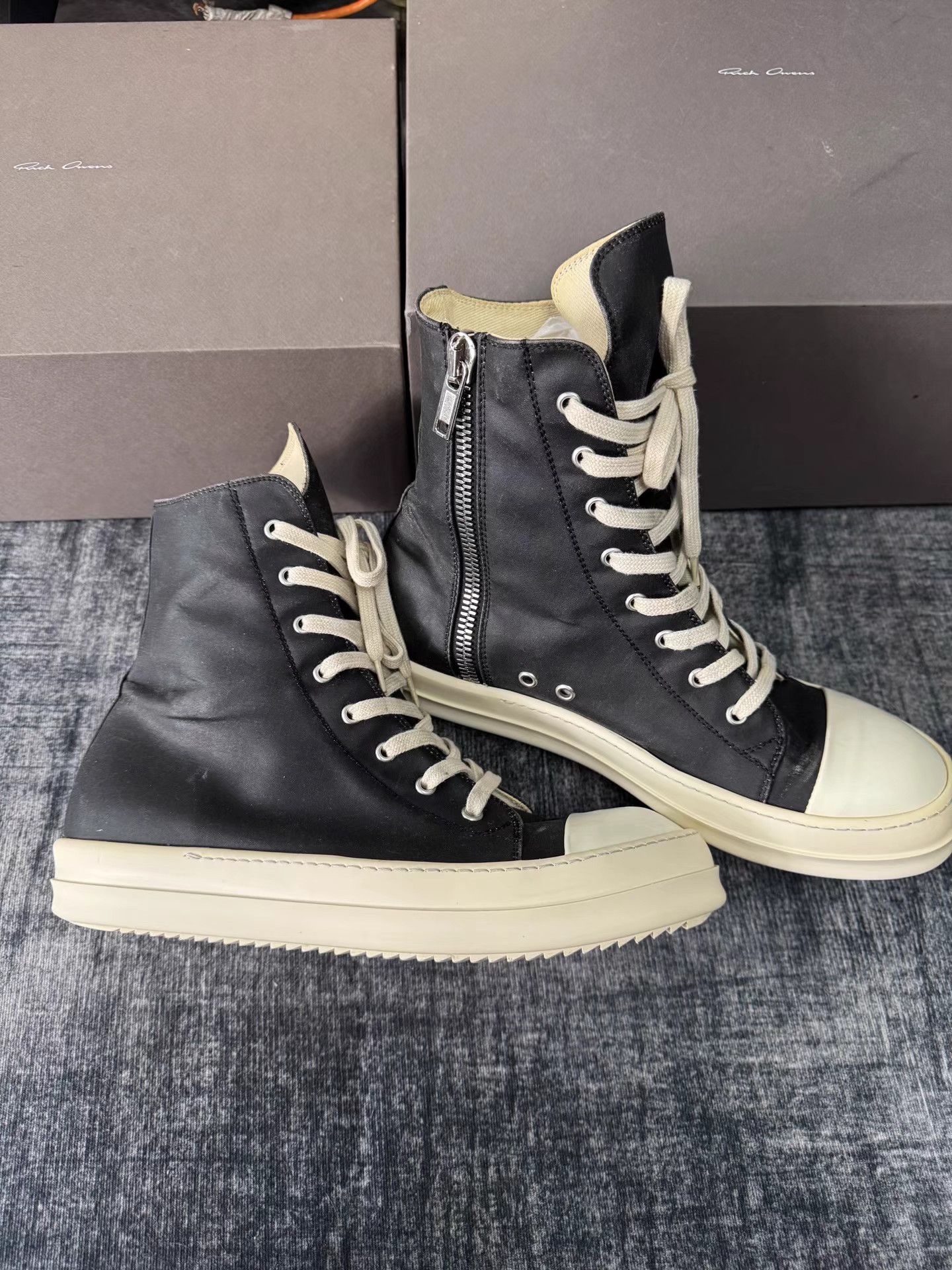 Rick Owens Rick Owens DRKSHDW Waxed Big Converse Size US 9.5 / EU 42-43 - 3 Thumbnail