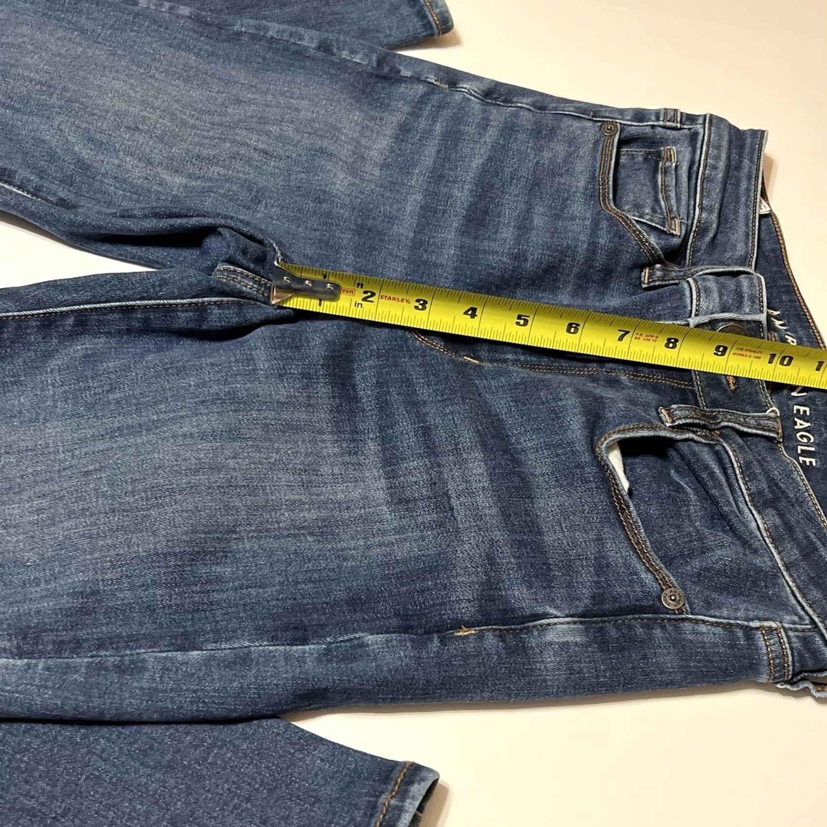 American Eagle Outfitters VINTAGE None American Eagle Outfitters Jeans Womens 6 28x30 Blue Denim Bootcut 5-Pocket Zip Dark Wash Cotton Blend Logo Bohemian Seasonal Womens Size 28" / US 6 / IT 42 - 4 Thumbnail