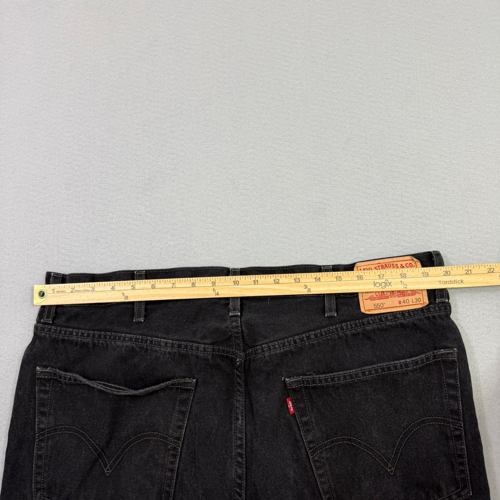 Vintage Vintage Levis 550 Jeans Men's 40x30 Black Straight Fit Size US 40 / EU 56 - 8 Thumbnail