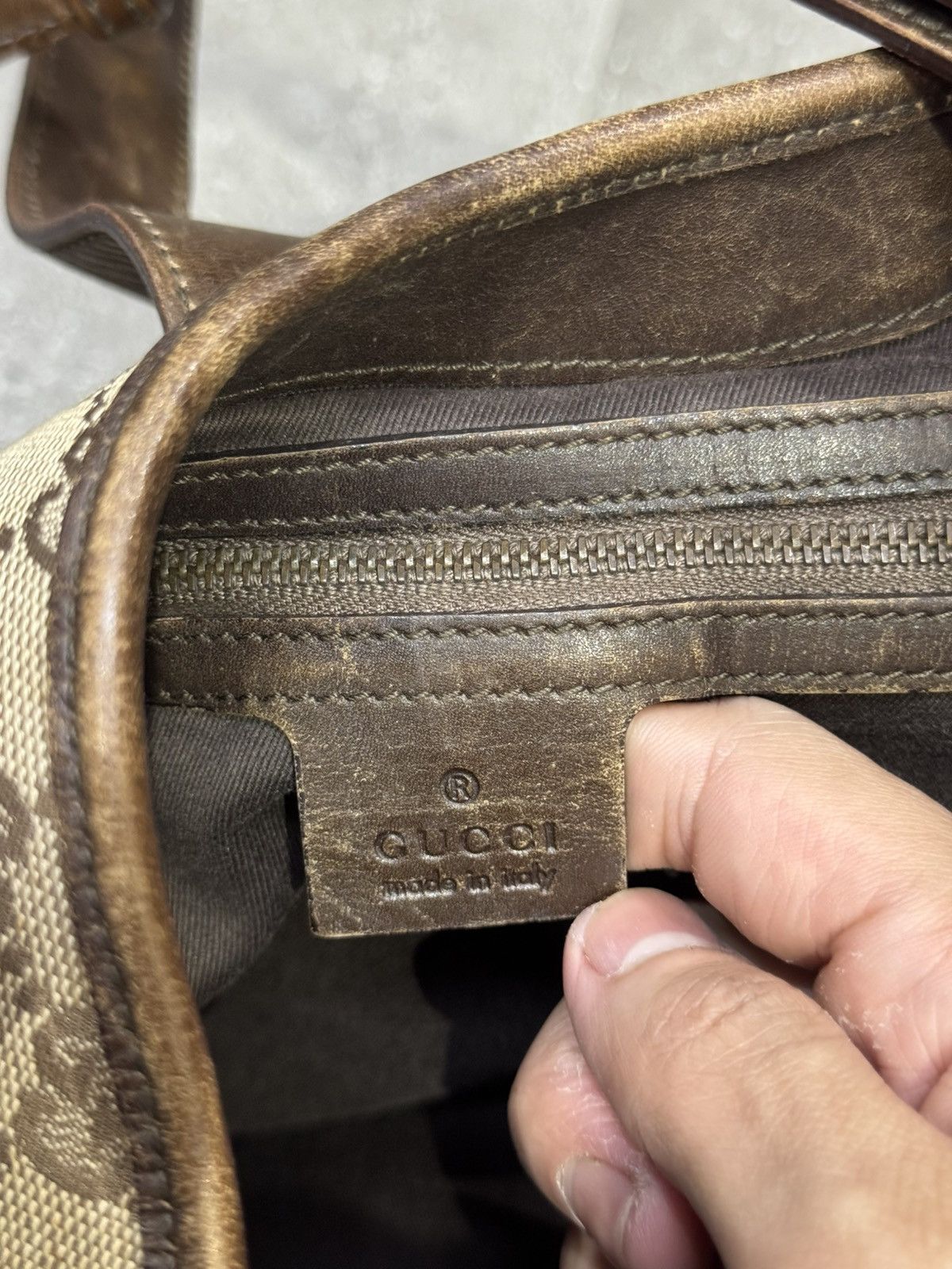 Gucci Vintage Gucci Jackie Nailhead Monogram Shoulder Bag Size ONE SIZE - 22 Thumbnail
