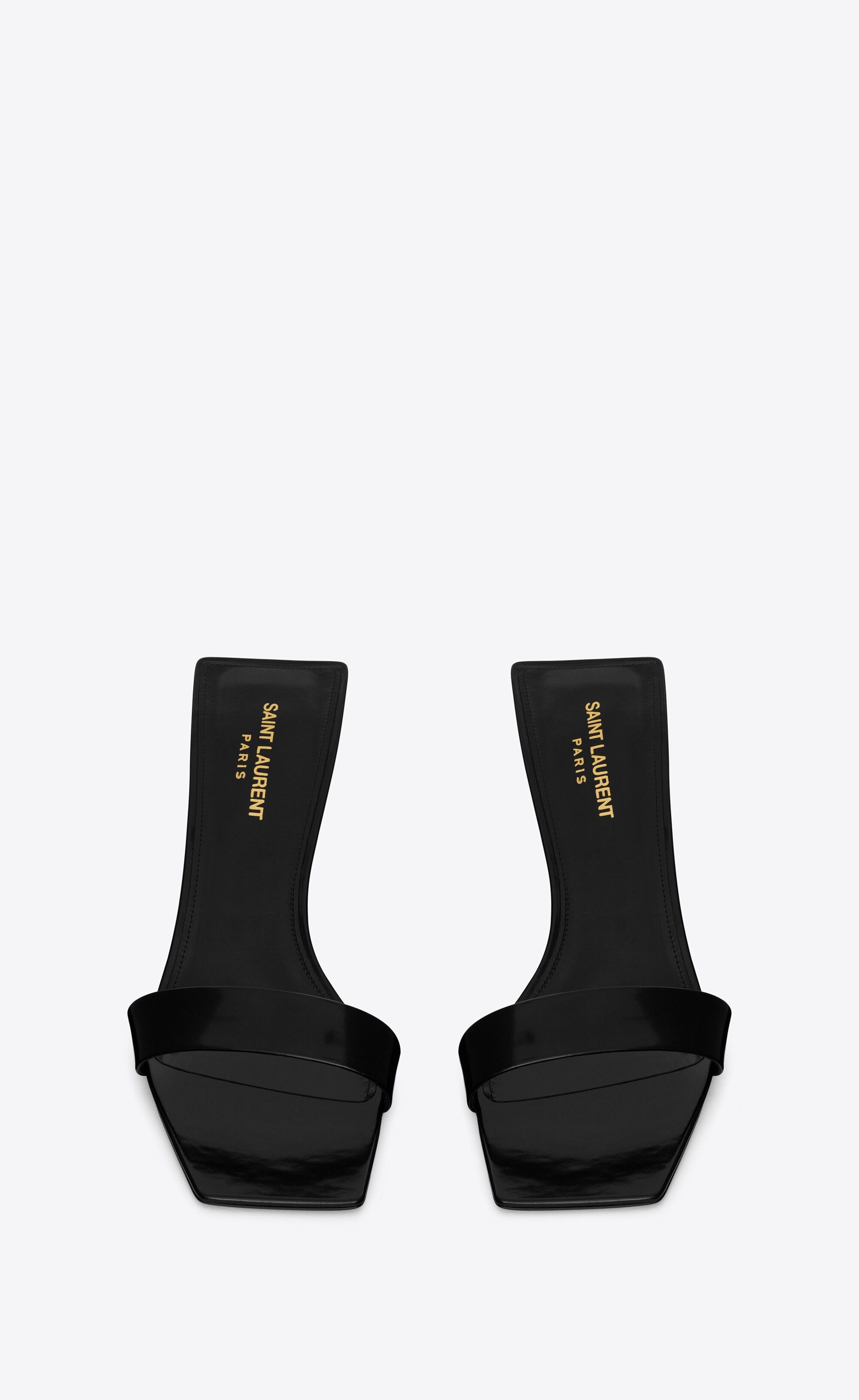 Saint Laurent Paris o1bcso1str1225 Mules in Black Size US 7.5 / IT 37.5 - 3 Thumbnail