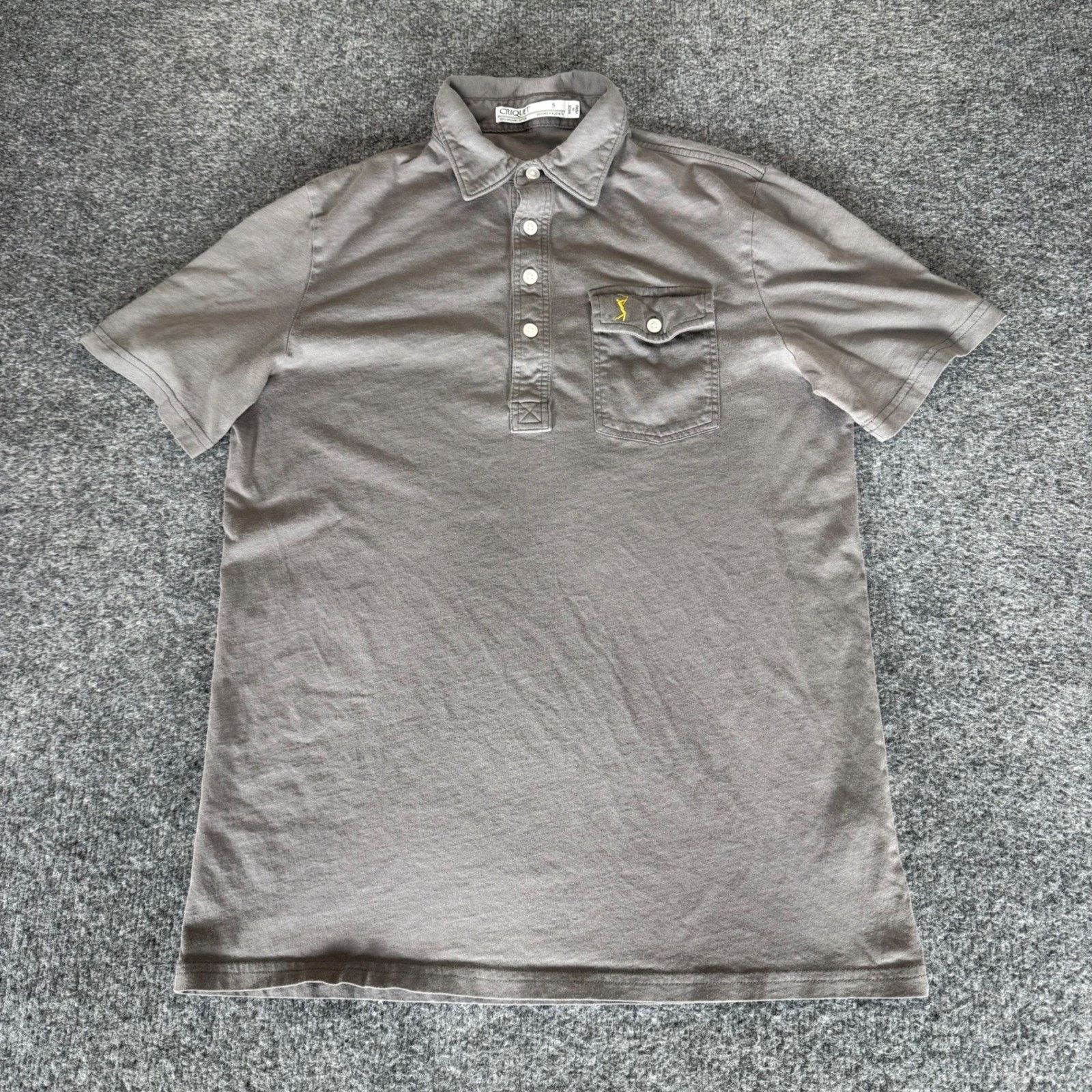 Criquet Criquet Mens Small Gray Polo Shirt Short Sleeve Golf Casual Size US S / EU 44-46 / 1 - 1 Thumbnail