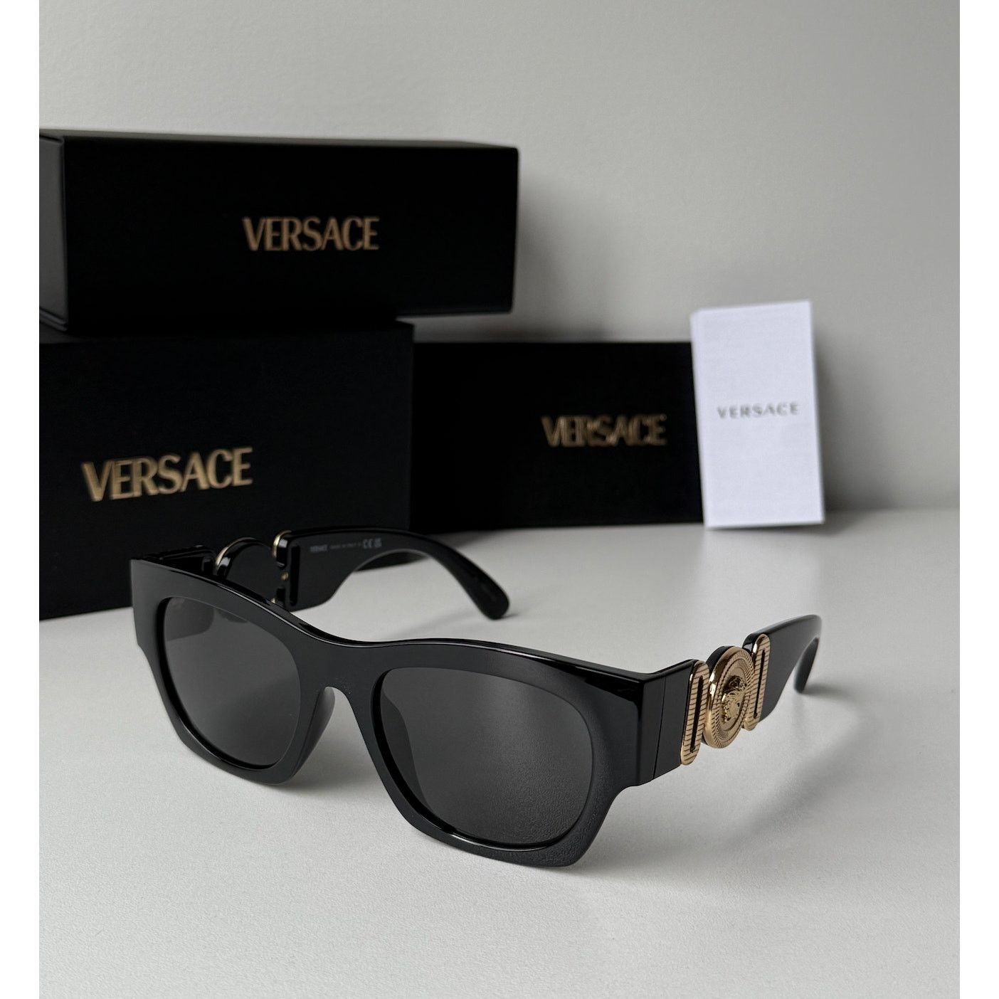 Versace NEW Versace VE4479U Black Biggie Sunglasses Size ONE SIZE - 5 Thumbnail
