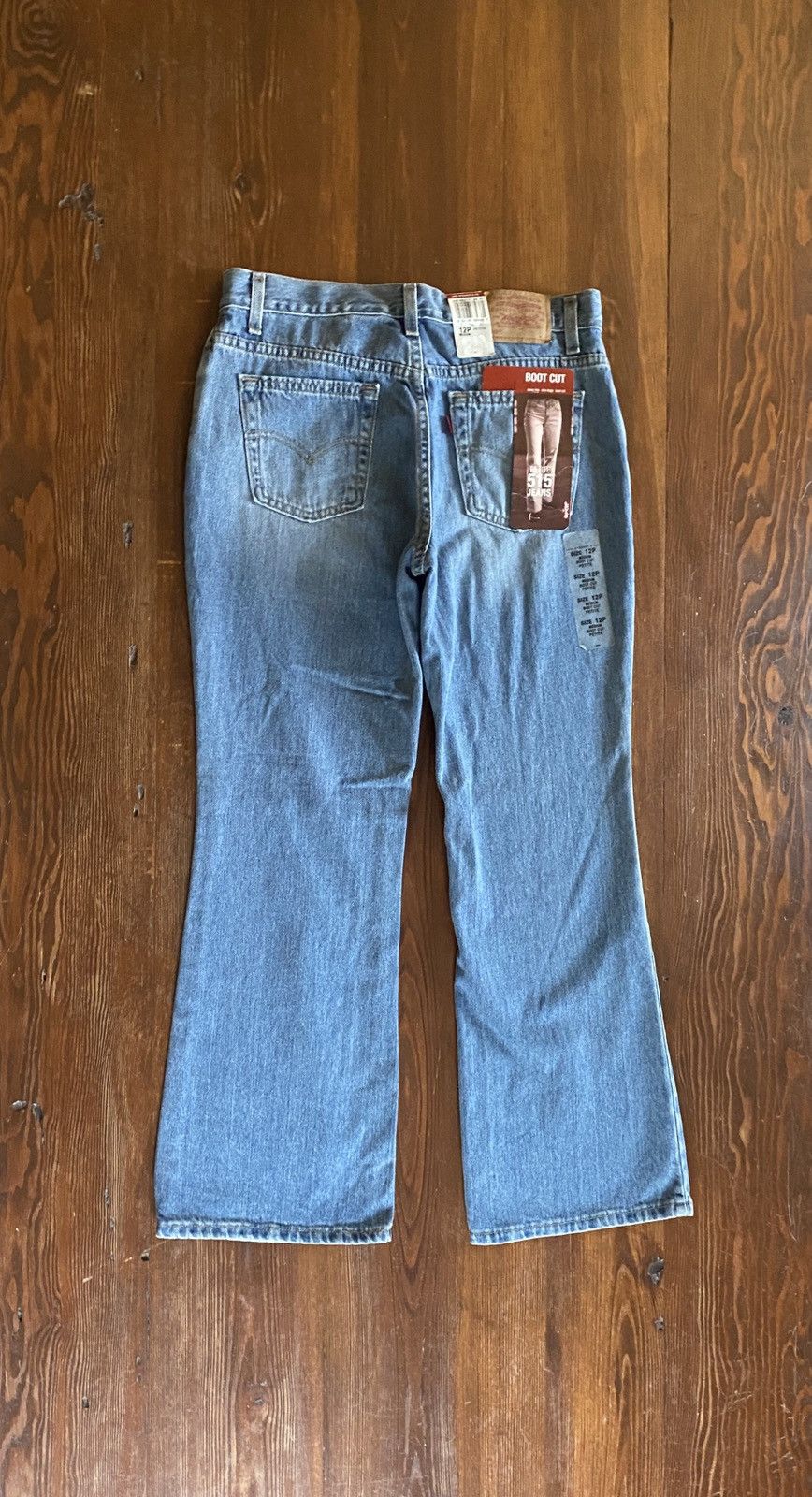 image of Levis x Made In USA Vintage NWT ‘02 Levi’S 515 Low Rise Bootcut Denim Jean 32X28, Women's