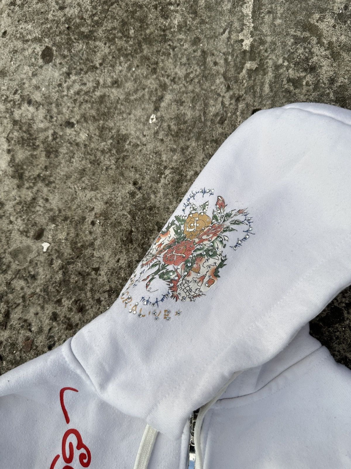 Christian Audigier × Ed Hardy Y2K Vintage Ed Hardy hoodie avant garden logo Streetwear VTg Size XL / US 12-14 / IT 48-50 - 5 Thumbnail