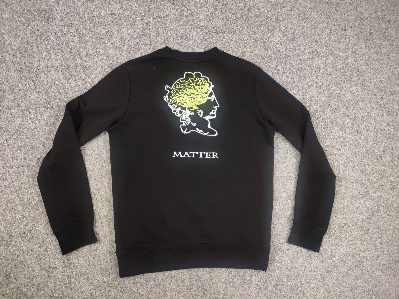 Alexander McQueen McQ Alexander McQueen Design Black Logo Matter Sweatshirt Size US S / EU 44-46 / 1 - 10 Thumbnail