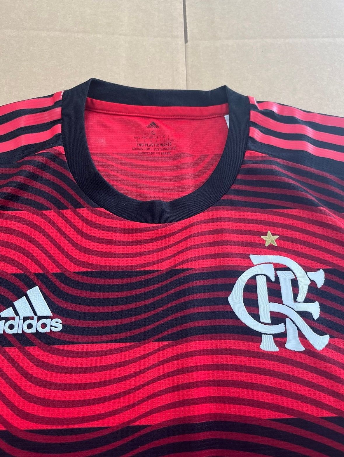Adidas Adidas Flamengo 2022/23 Authentic Home Jersey Size US L / EU 52-54 / 3 - 3 Thumbnail