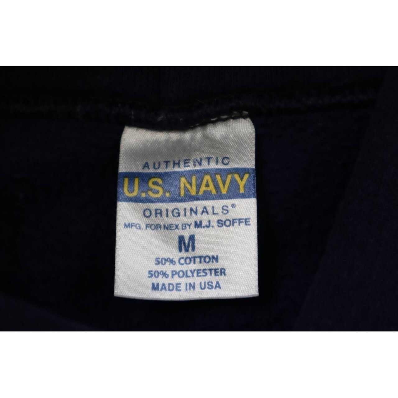 Vintage Vtg US Navy USN Hoodie Made in the USA PullOver Sweatshirt Size US M / EU 48-50 / 2 - 3 Thumbnail
