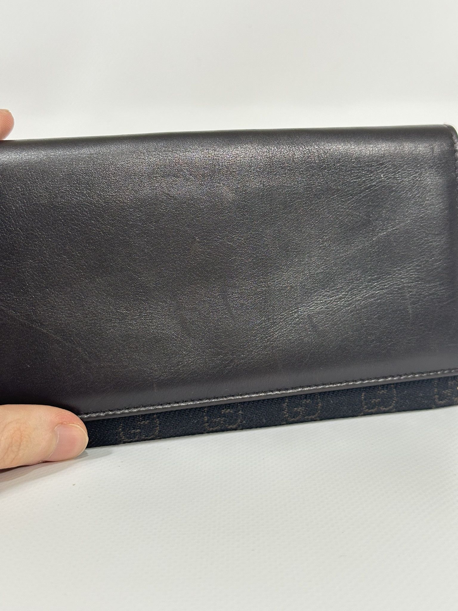 Gucci Gucci Long Wallet GG Monogram Canvas Brown and Gray Size ONE SIZE - 12 Thumbnail