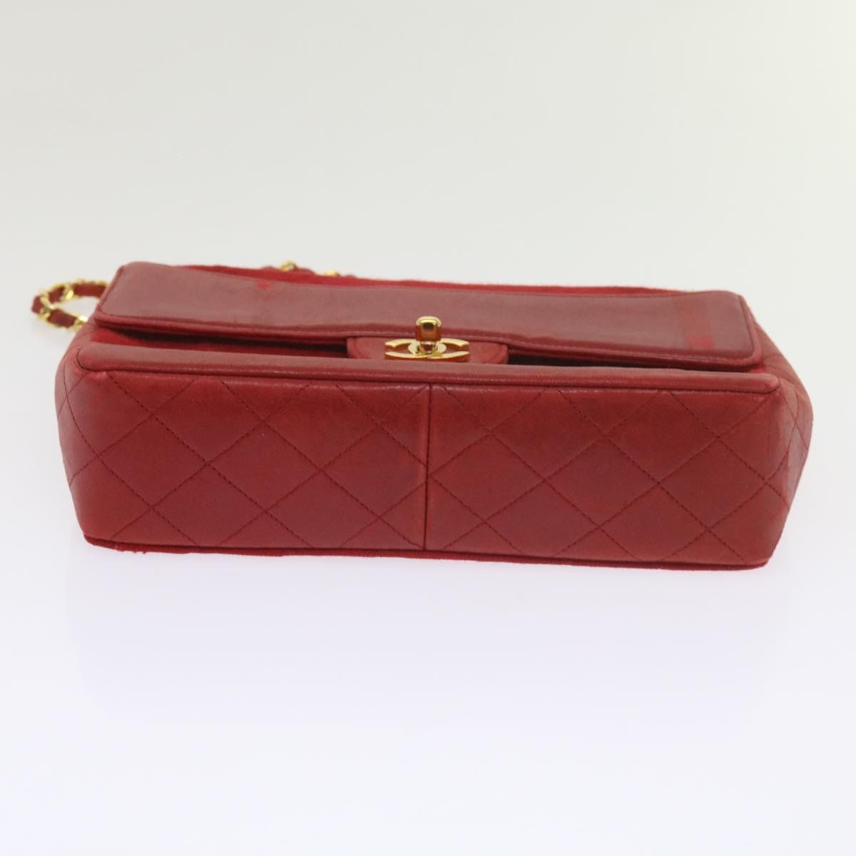 Chanel CHANEL Matelasse Chain Shoulder Bag Canvas Red CC Size ONE SIZE - 8 Thumbnail