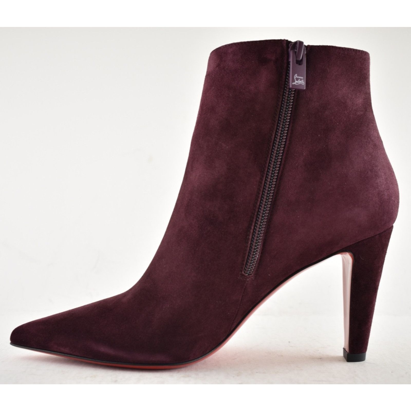 Christian Louboutin Christian Louboutin Vibella Booty 85 Amara Burgundy Red 38 Size US 8 / IT 38 - 10 Thumbnail