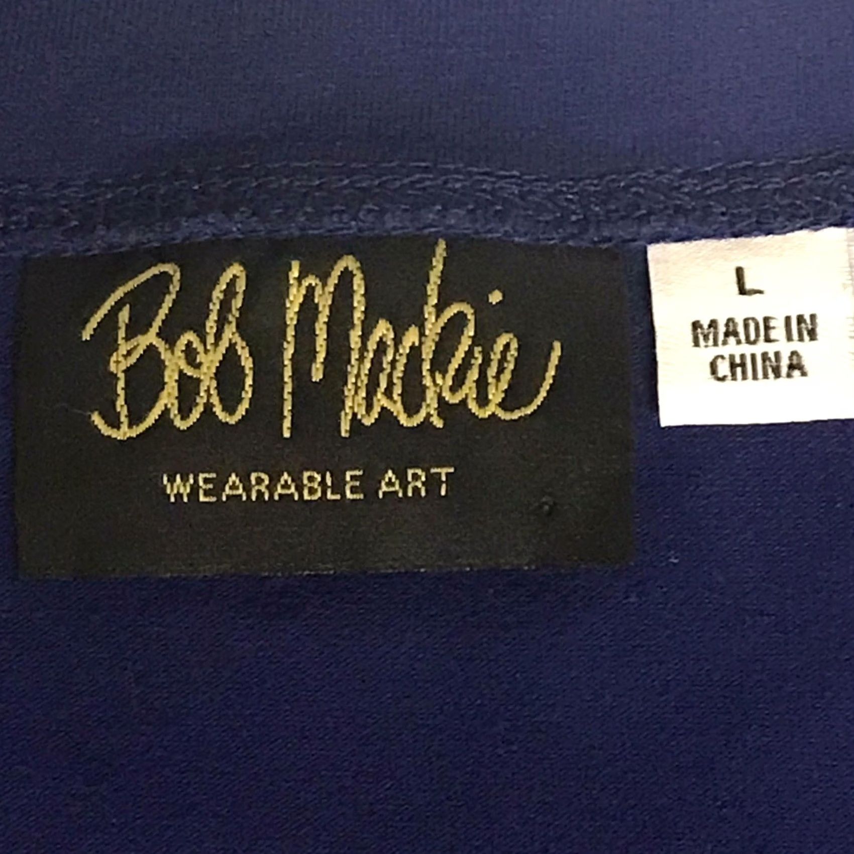 Bob Mackie Bob Mackie Wearable Art Women Navy Blue Embroidered Singing Birds T-Shirt L Size L / US 10 / IT 46 - 2 Thumbnail