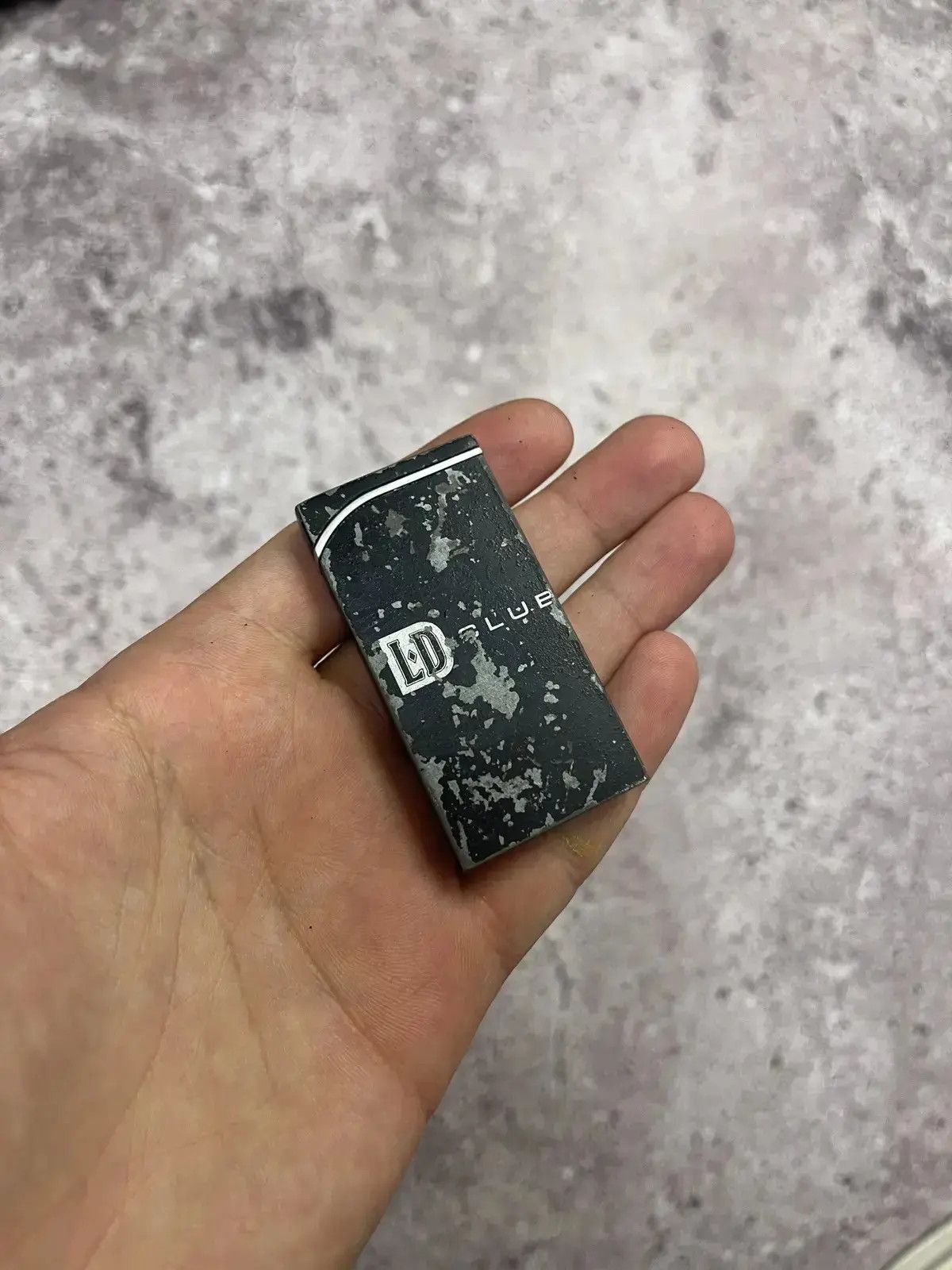 Vintage Vintage LD Club Black Metal Flip-Top Lighter Distressed Size ONE SIZE - 1 Thumbnail