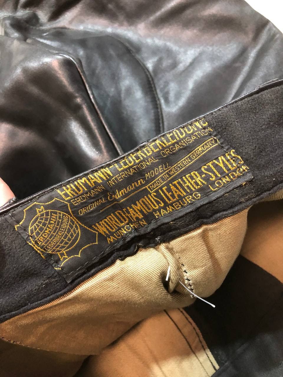 Vintage Erdmann Vintage Rare Moto Biker Leather Pants Size US 32 / EU 48 - 11 Thumbnail