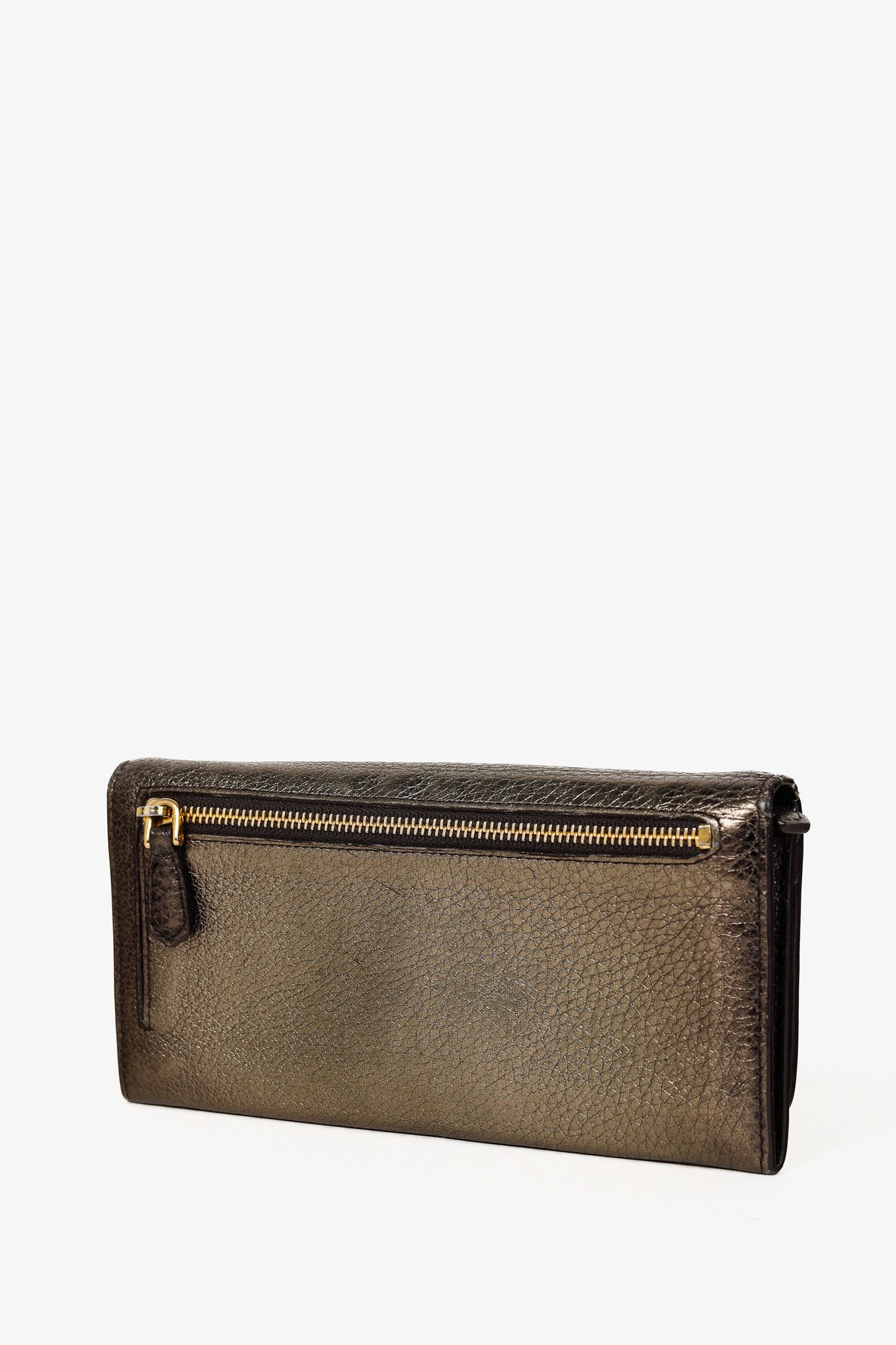 Prada Prada Piombo Vitello Daino Antik Leather Wallet Size ONE SIZE - 3 Thumbnail