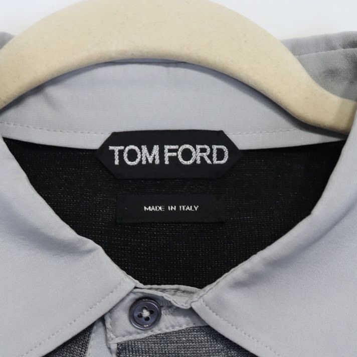Tom Ford o1rshd1 Q: 2 / Long Sleeve Polo Shirt in Grey Size US S / EU 44-46 / 1 - 8 Thumbnail
