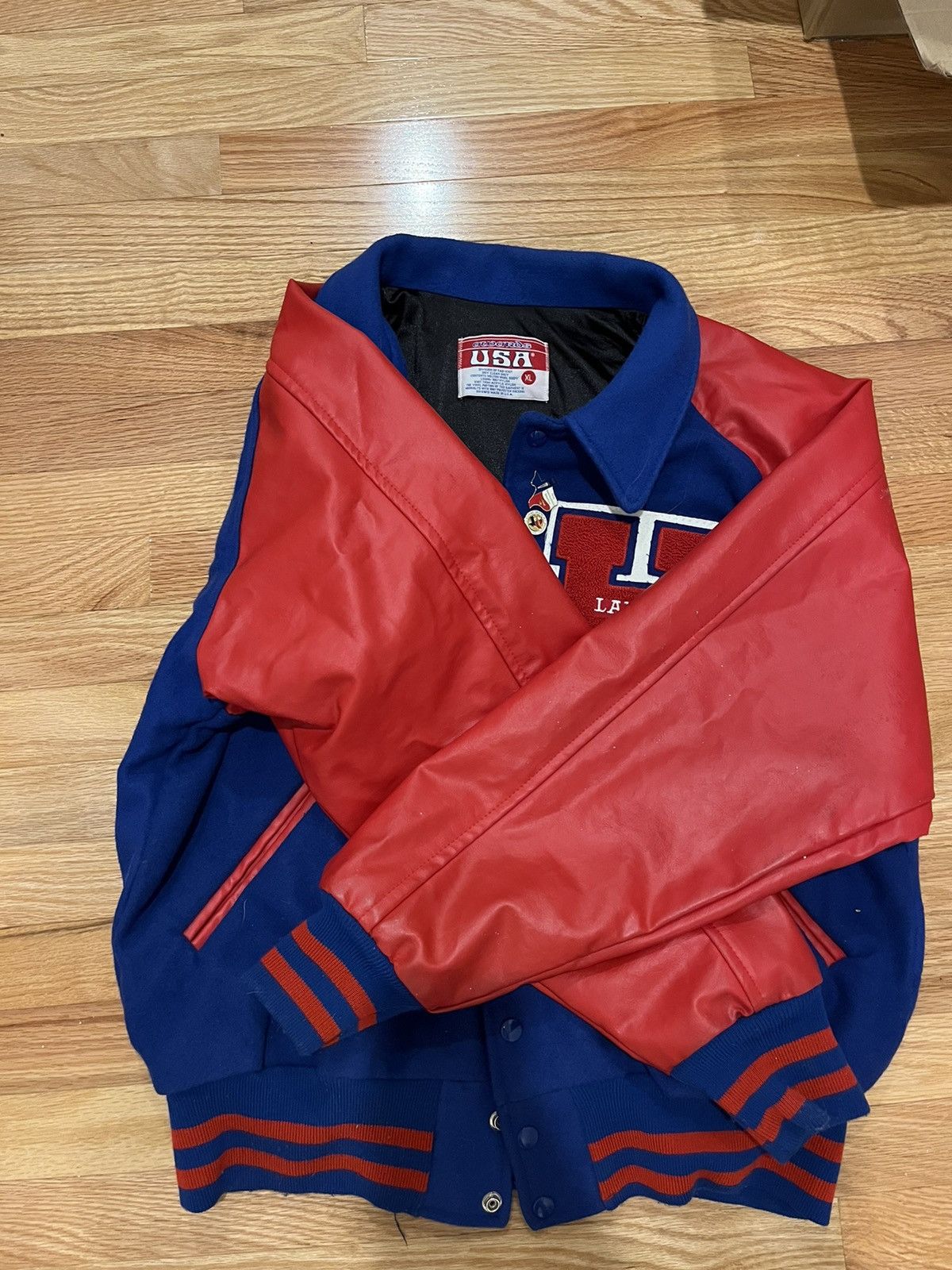 Vintage Vintage Varsity Texas Jacket Size US XL / EU 56 / 4 - 2 Thumbnail