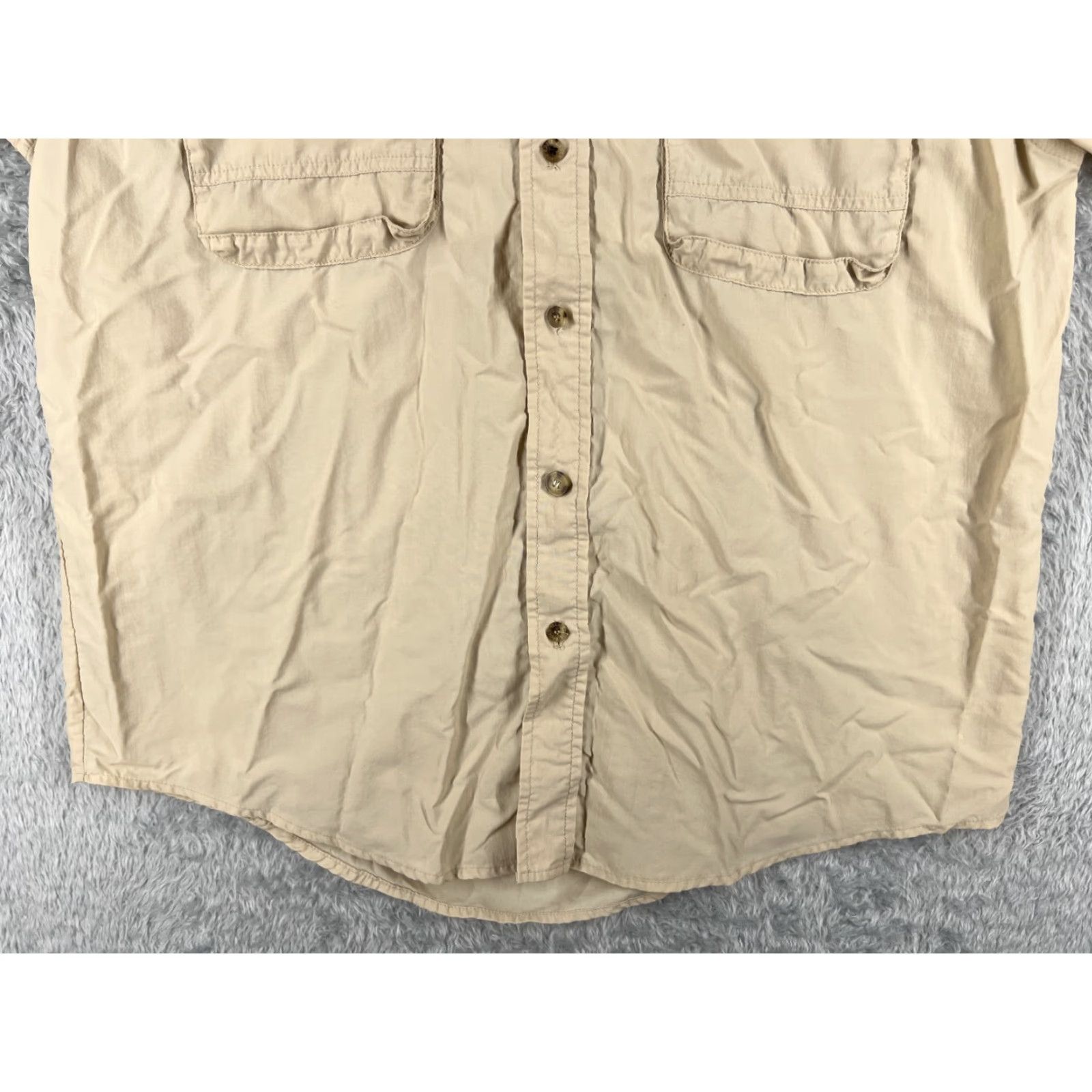 Eddie Bauer Eddie Bauer Shirt Men Large Beige Sportswear Fishing Button Angler Vented Size US L / EU 52-54 / 3 - 5 Thumbnail