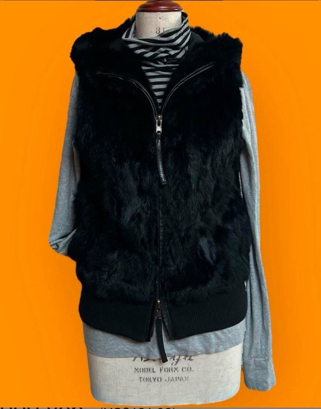 BUFFALO BOBS × Yohji Yamamoto Buffalo bobs genuine rabbit fur hooded vest Size US L / EU 52-54 / 3 - 4 Thumbnail
