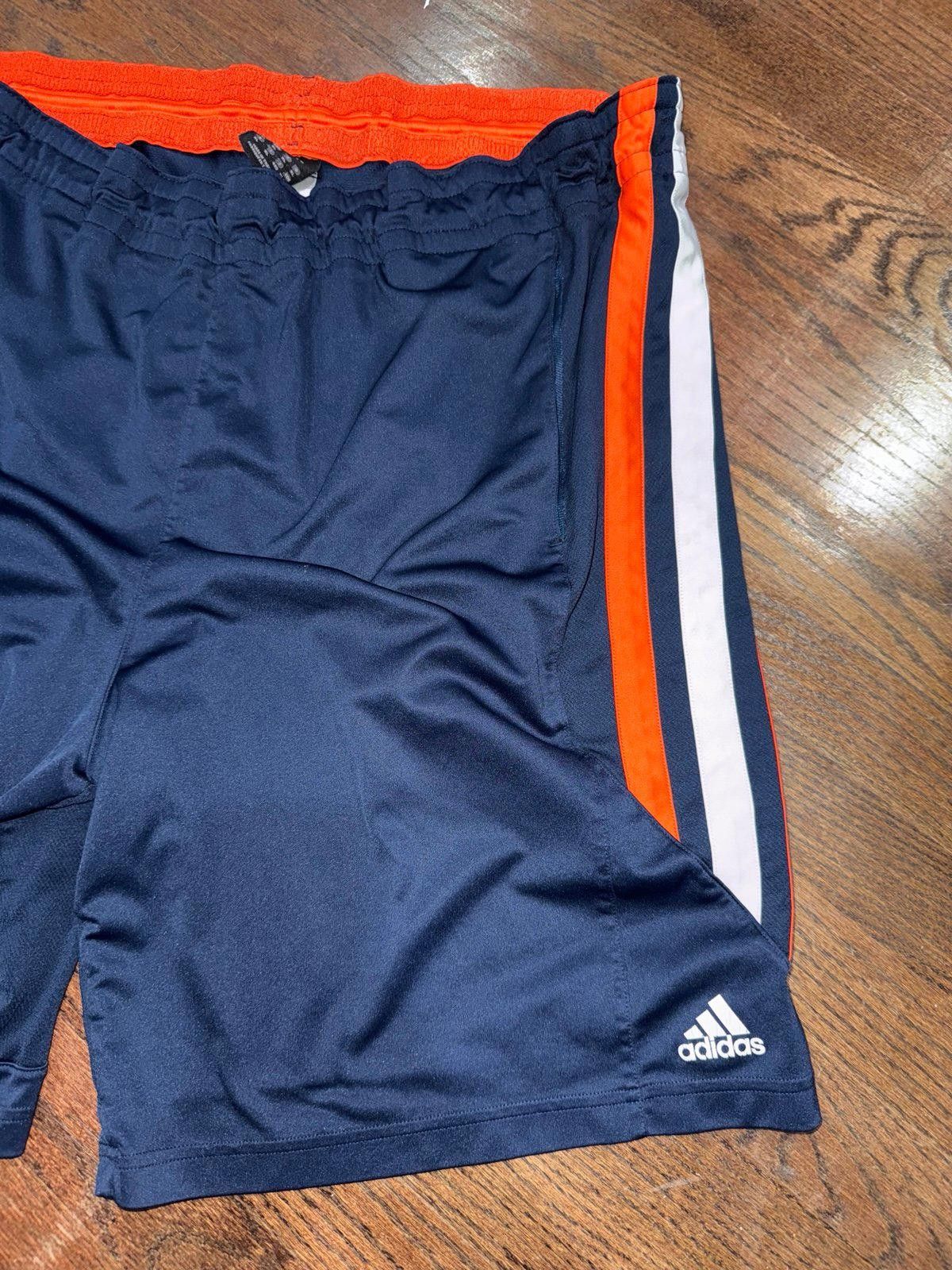 Adidas Vintage Adidas Orange Stripe Hoop Shorts Basketball Sz XL Size US 36 / EU 52 - 4 Thumbnail