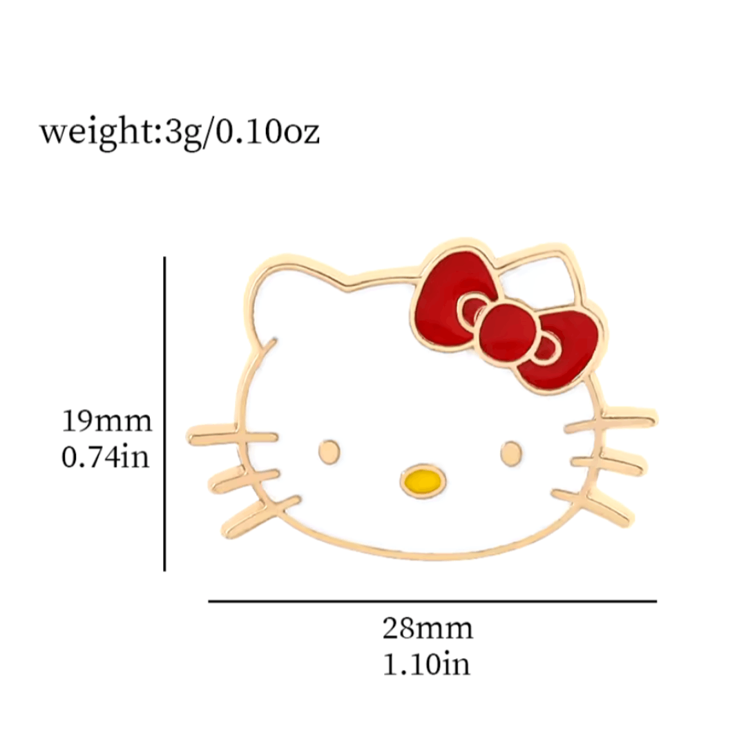 Japanese Brand Hello Kitty Cute Lapel Pin, Enamel Pin, 1 NEW PIN Size ONE SIZE - 2 Thumbnail