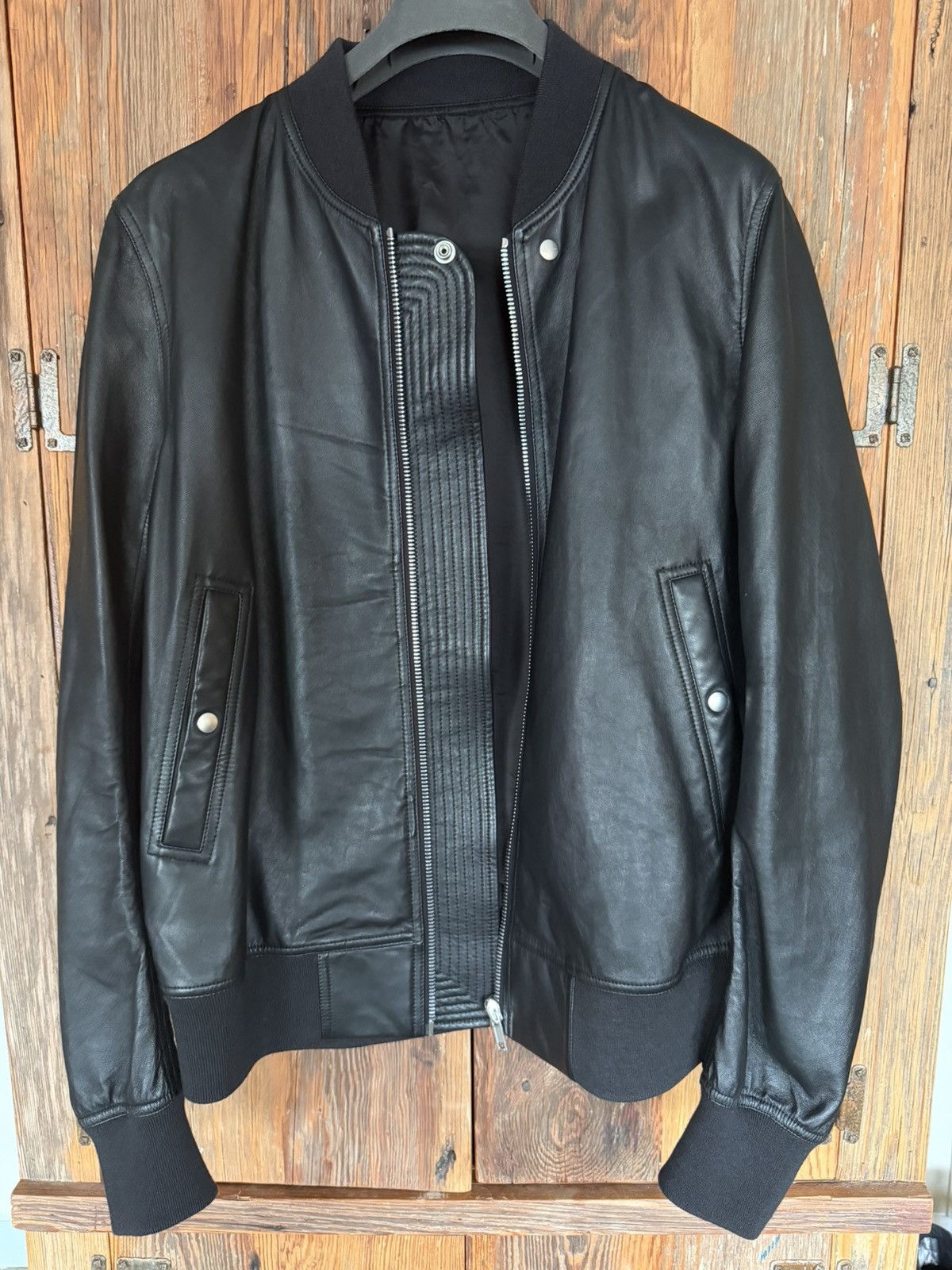 Rick Owens Rick Owen’s Leather Flight Bomber Size US L / EU 52-54 / 3 - 1 Thumbnail