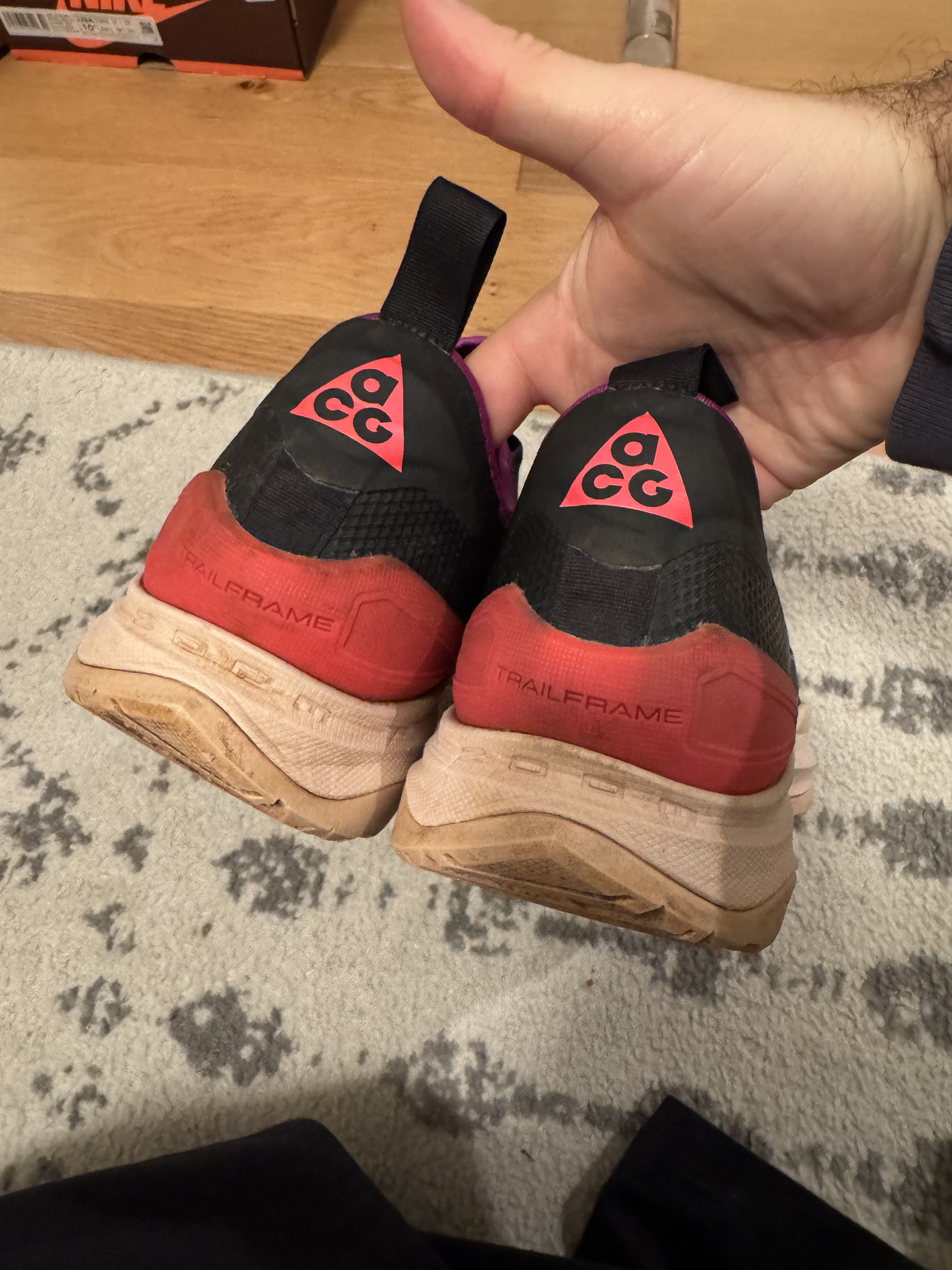 Nike ACG Nike ACG Zoom Air AO 'Black Laser Crimson' Hiking shoe Size US 10.5 / EU 43-44 - 4 Thumbnail