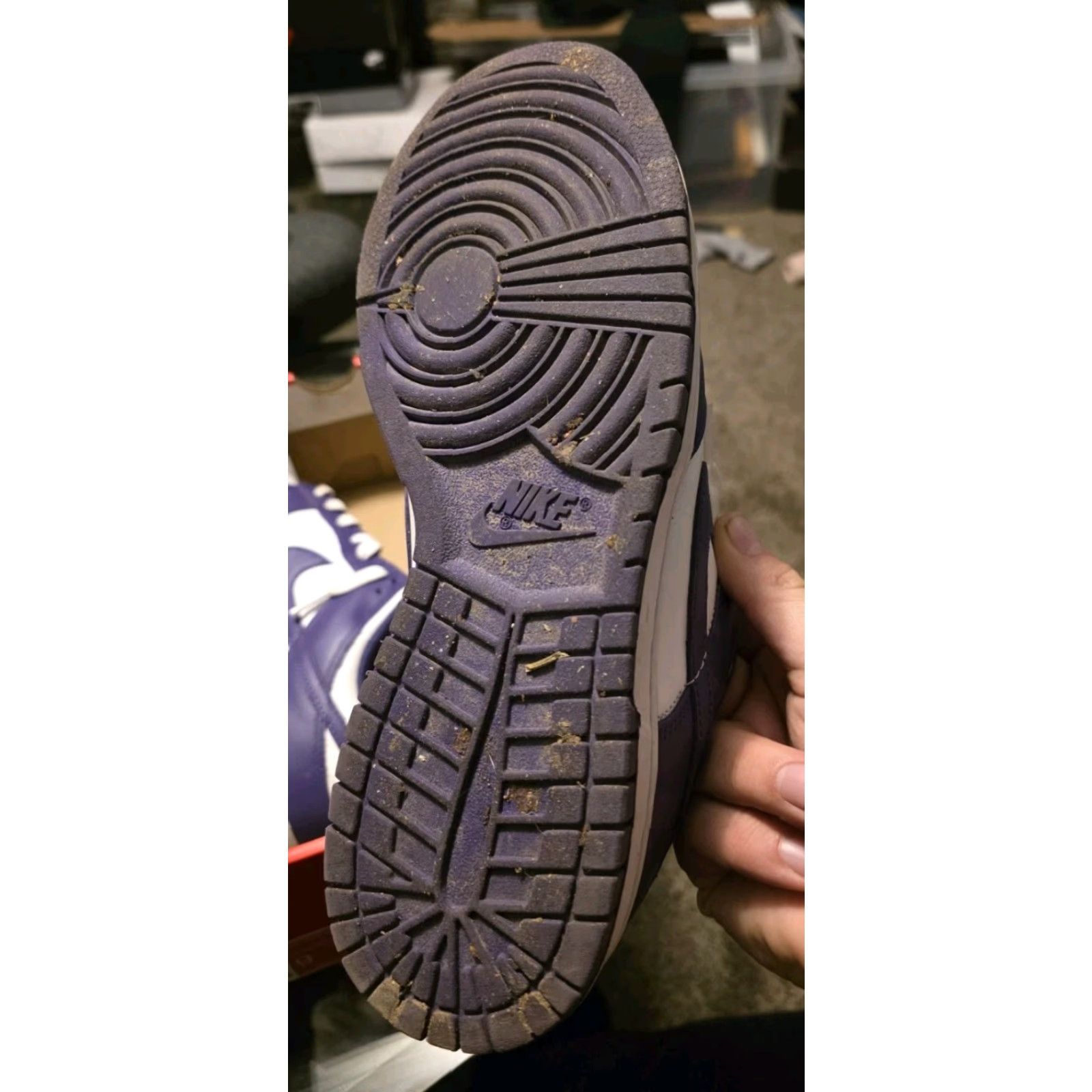 Nike Nike Dunk Low Purple 9 US Men Sneaker Low Top Leather Casual Casual Mens Shoes Size US 9 / EU 42 - 3 Thumbnail