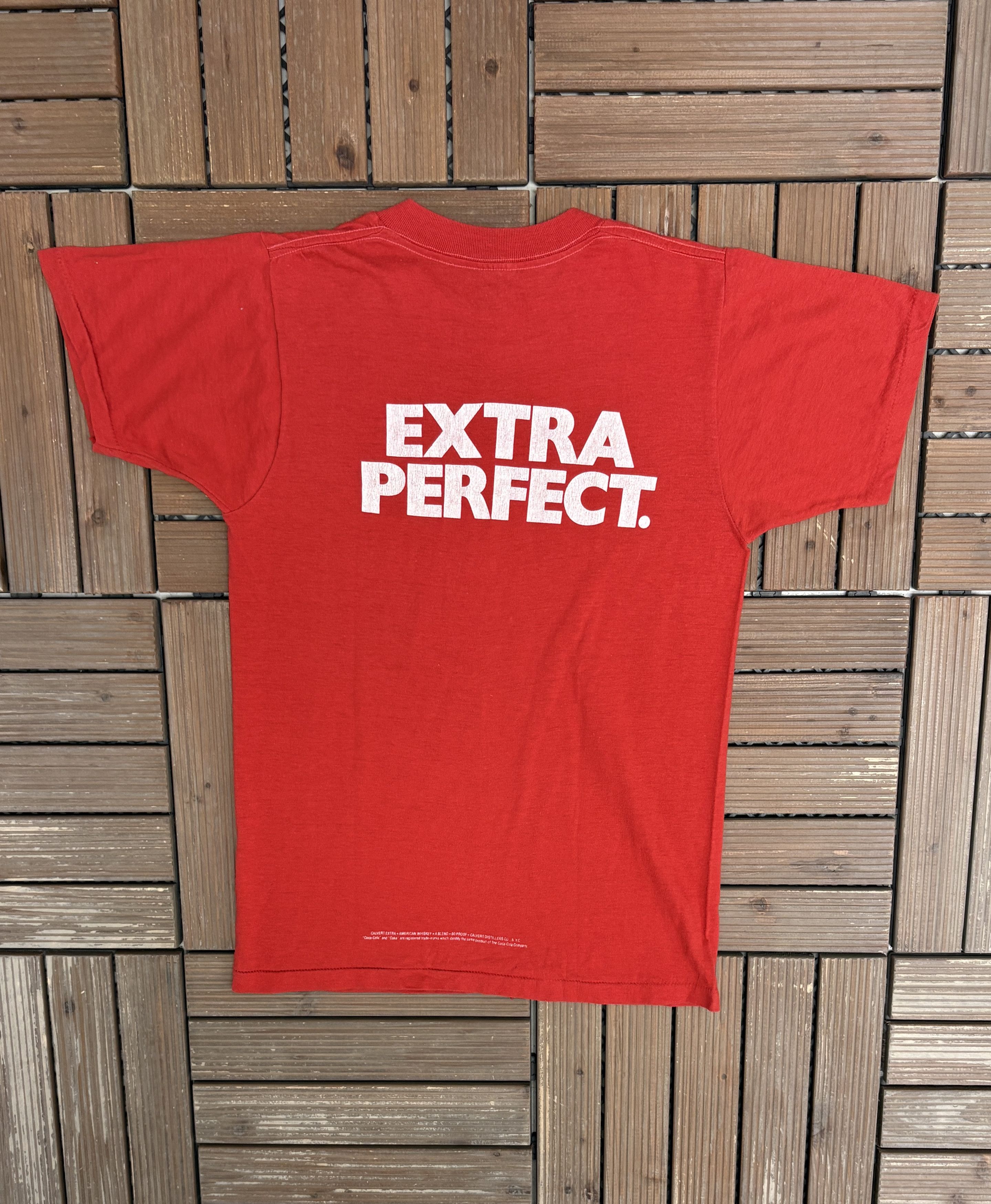 Vintage Enjoy Calvert Extra & Coke Vintage Red T-Shirt Tee Size US S / EU 44-46 / 1 - 4 Thumbnail