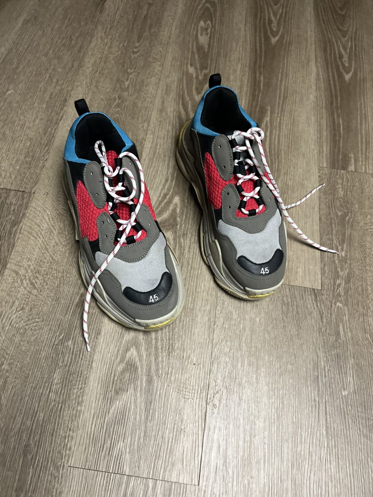 Balenciaga Balenciaga Triple S Sneakers – Size 45 (US 12) Size US 12 / EU 45 - 1 Thumbnail