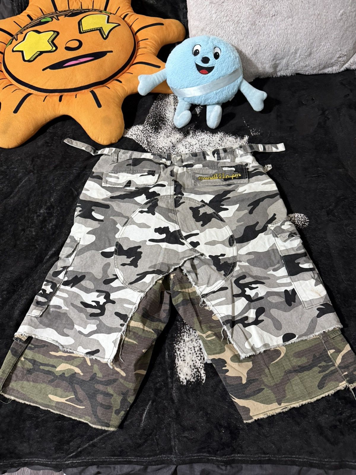 PROJECT G/R × murd333r.fm Project G/R x Murd333r.FM Layered Camo Shorts Size US 31 - 2 Thumbnail